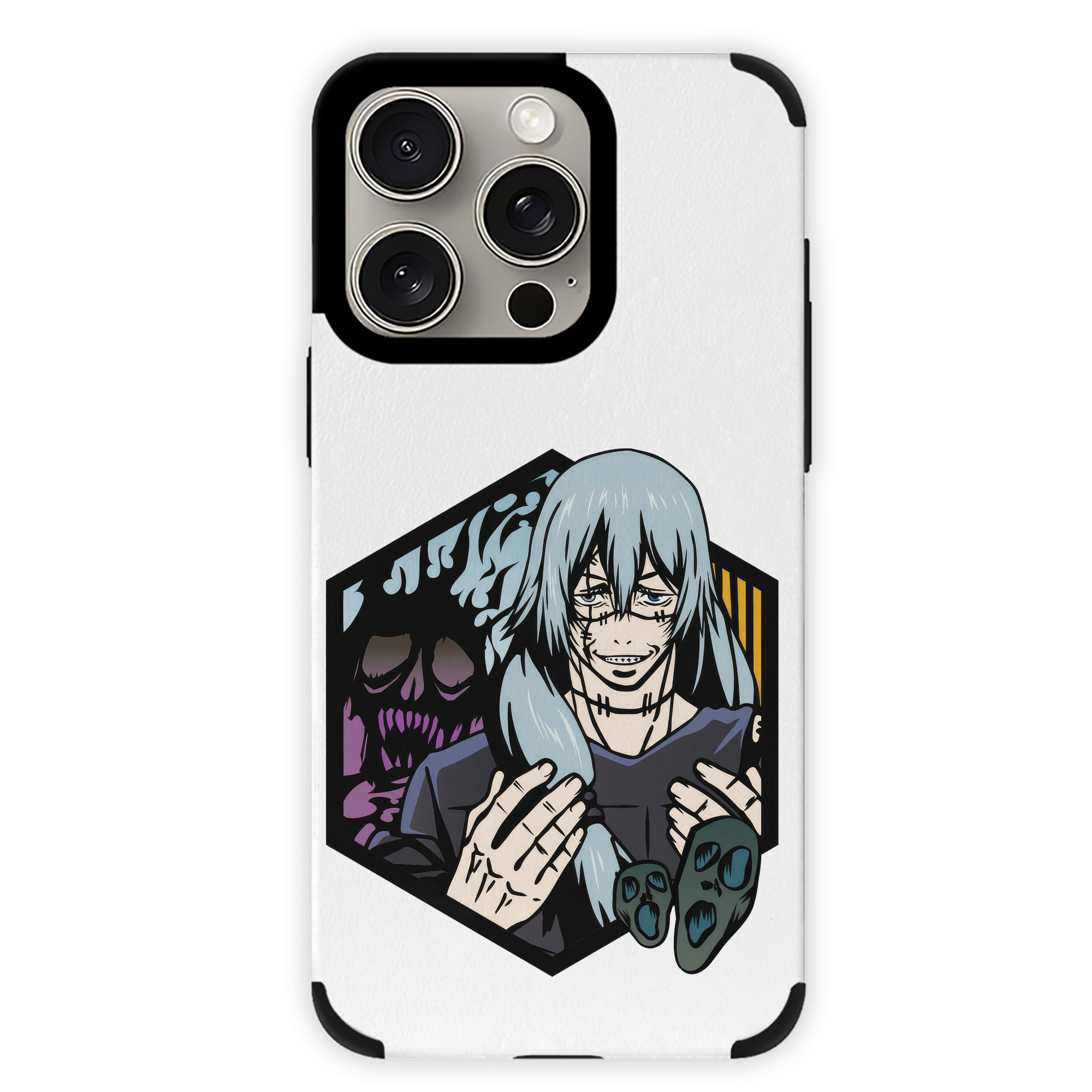 （画像用） 呪術廻戦 Jujutsu Kaisen 【iPhone15ProMax対応】 PUレザー スマホケース 耐衝撃＆黄変防止
