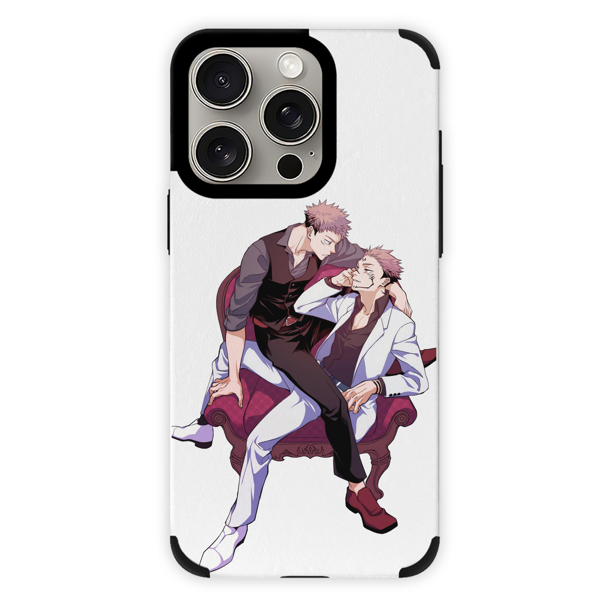 （画像用） 呪術廻戦 Jujutsu Kaisen 【iPhone15ProMax対応】 PUレザー スマホケース 耐衝撃＆黄変防止