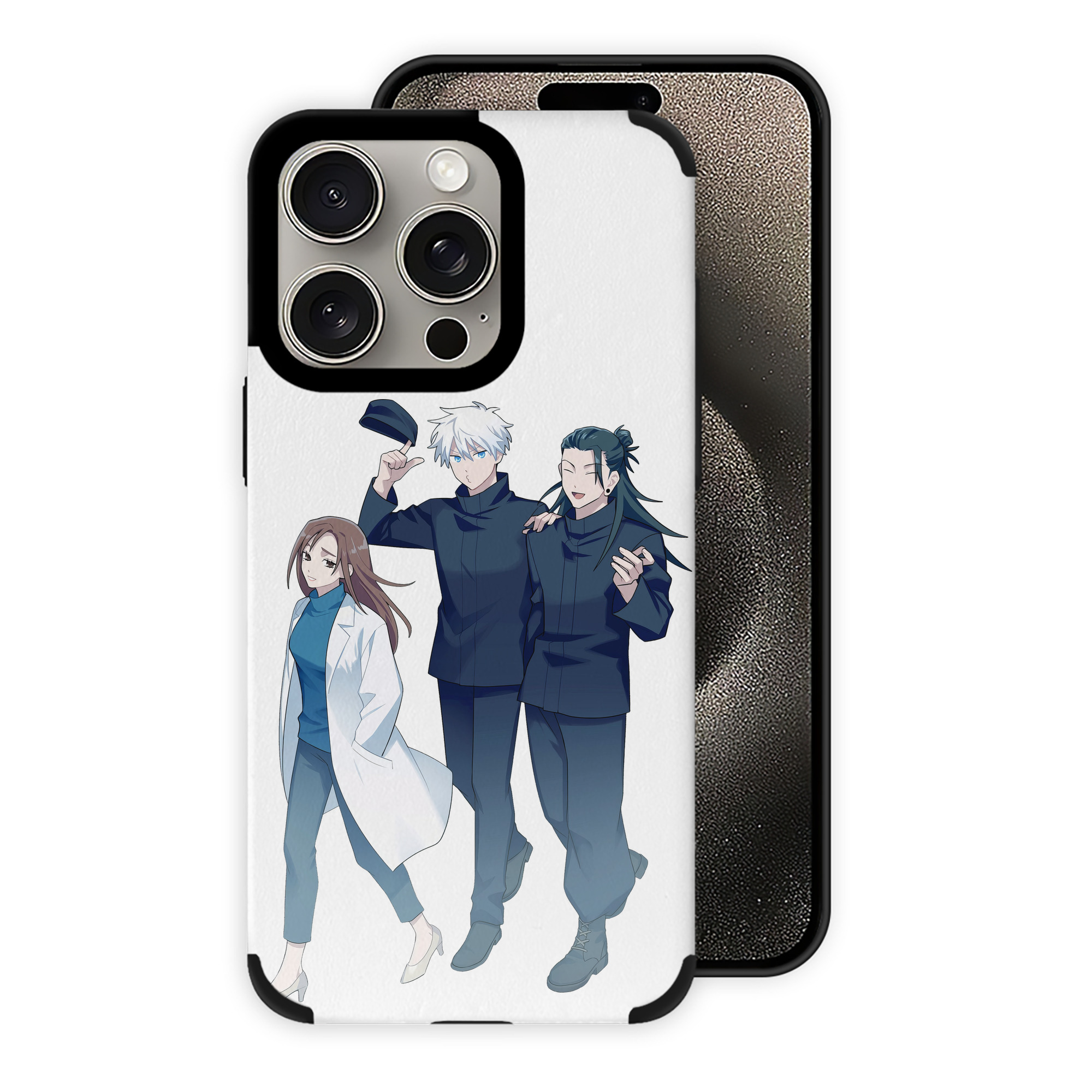 （画像用） 呪術廻戦 Jujutsu Kaisen 【iPhone15ProMax対応】 PUレザー スマホケース 耐衝撃＆黄変防止
