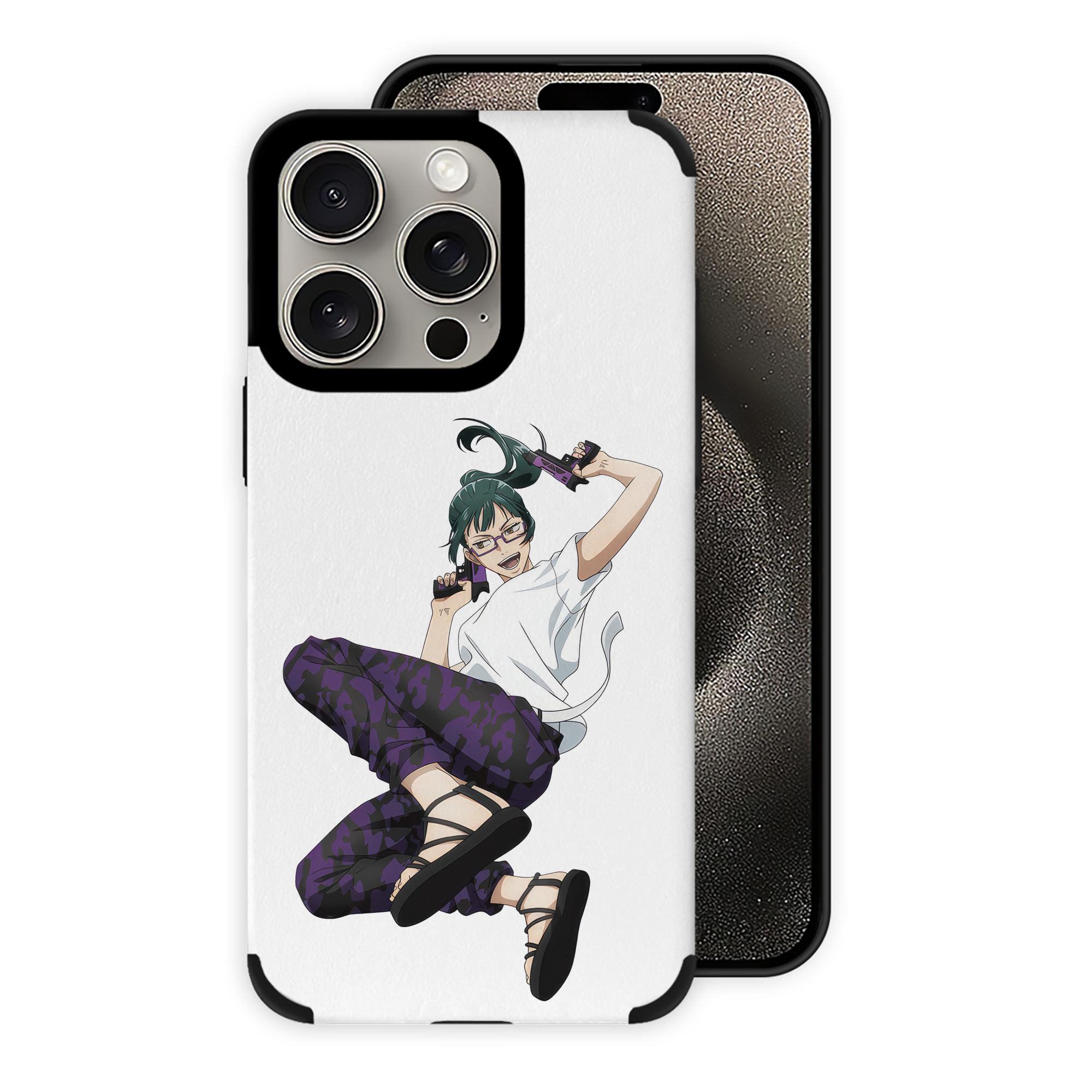 （画像用） 呪術廻戦 Jujutsu Kaisen 【iPhone15ProMax対応】 PUレザー スマホケース 耐衝撃＆黄変防止