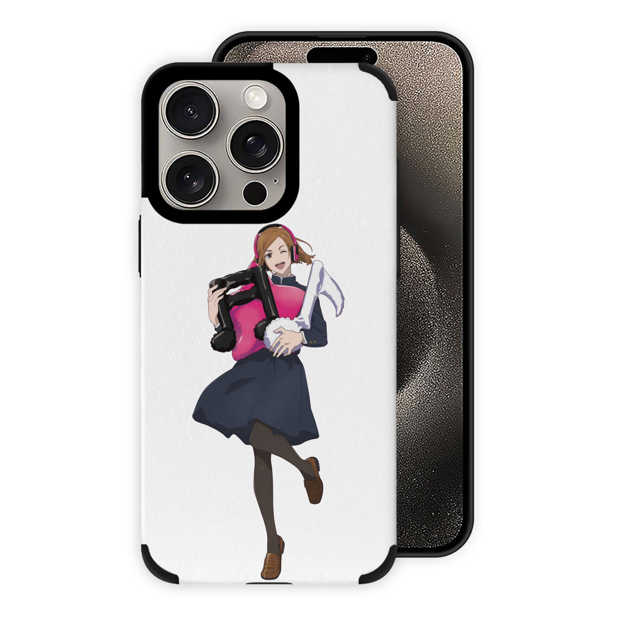 （画像用） 呪術廻戦 Jujutsu Kaisen 【iPhone15ProMax対応】 PUレザー スマホケース 耐衝撃＆黄変防止