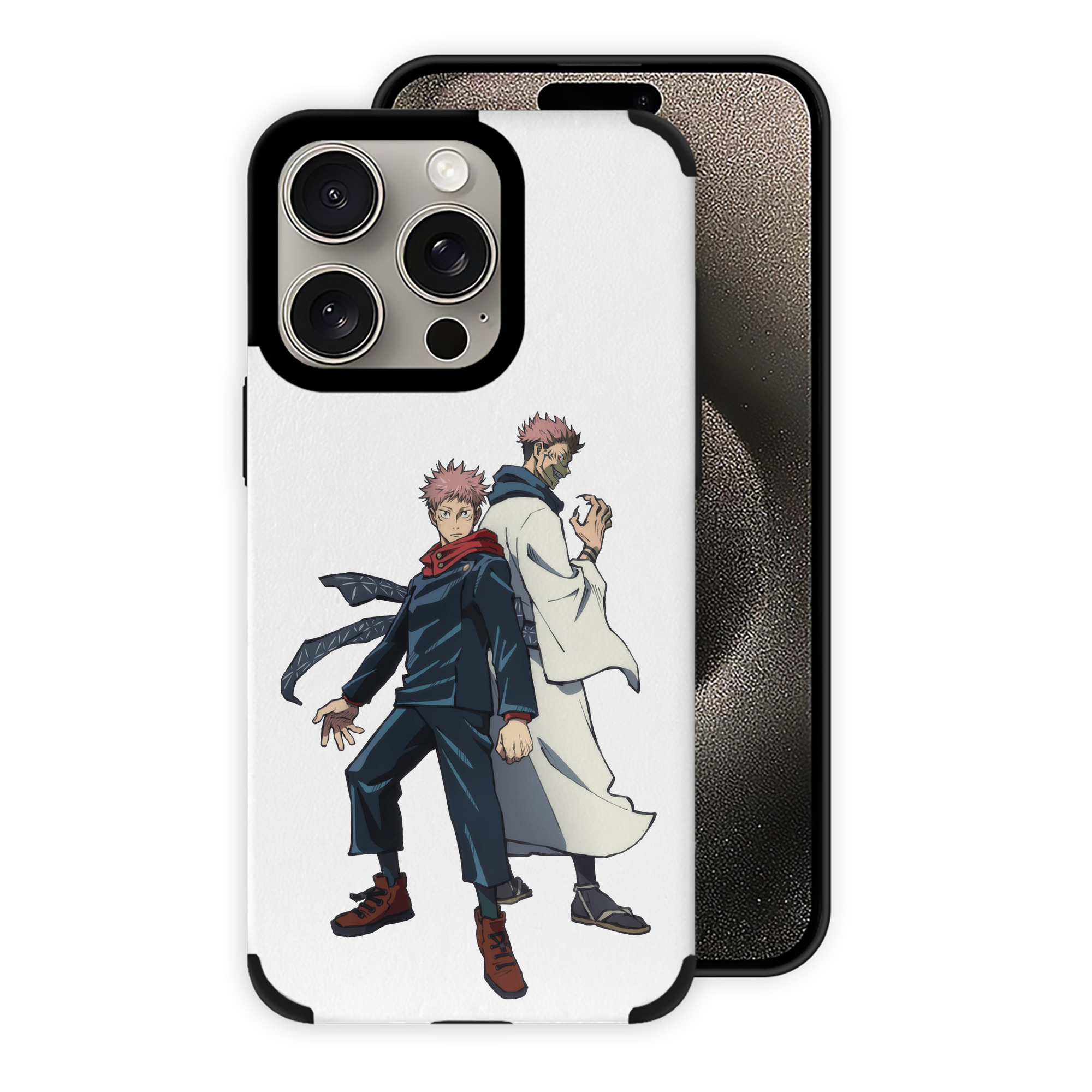 （画像用） 呪術廻戦 Jujutsu Kaisen 【iPhone15ProMax対応】 PUレザー スマホケース 耐衝撃＆黄変防止