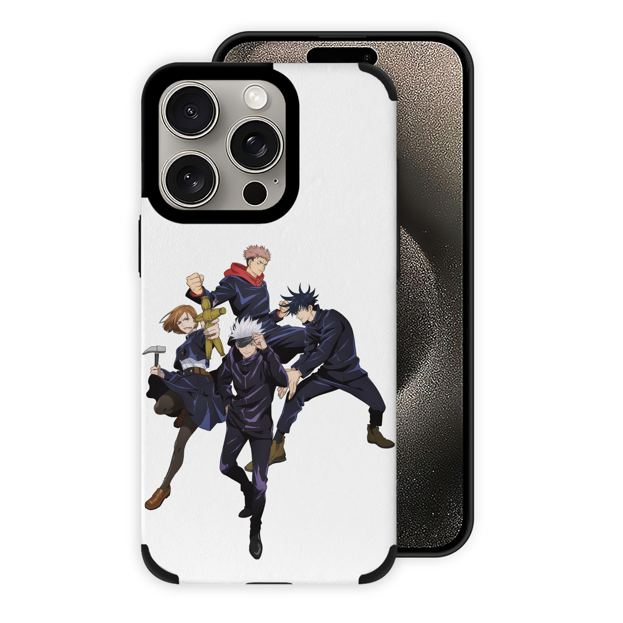 （画像用） 呪術廻戦 Jujutsu Kaisen 【iPhone15ProMax対応】 PUレザー スマホケース 耐衝撃＆黄変防止