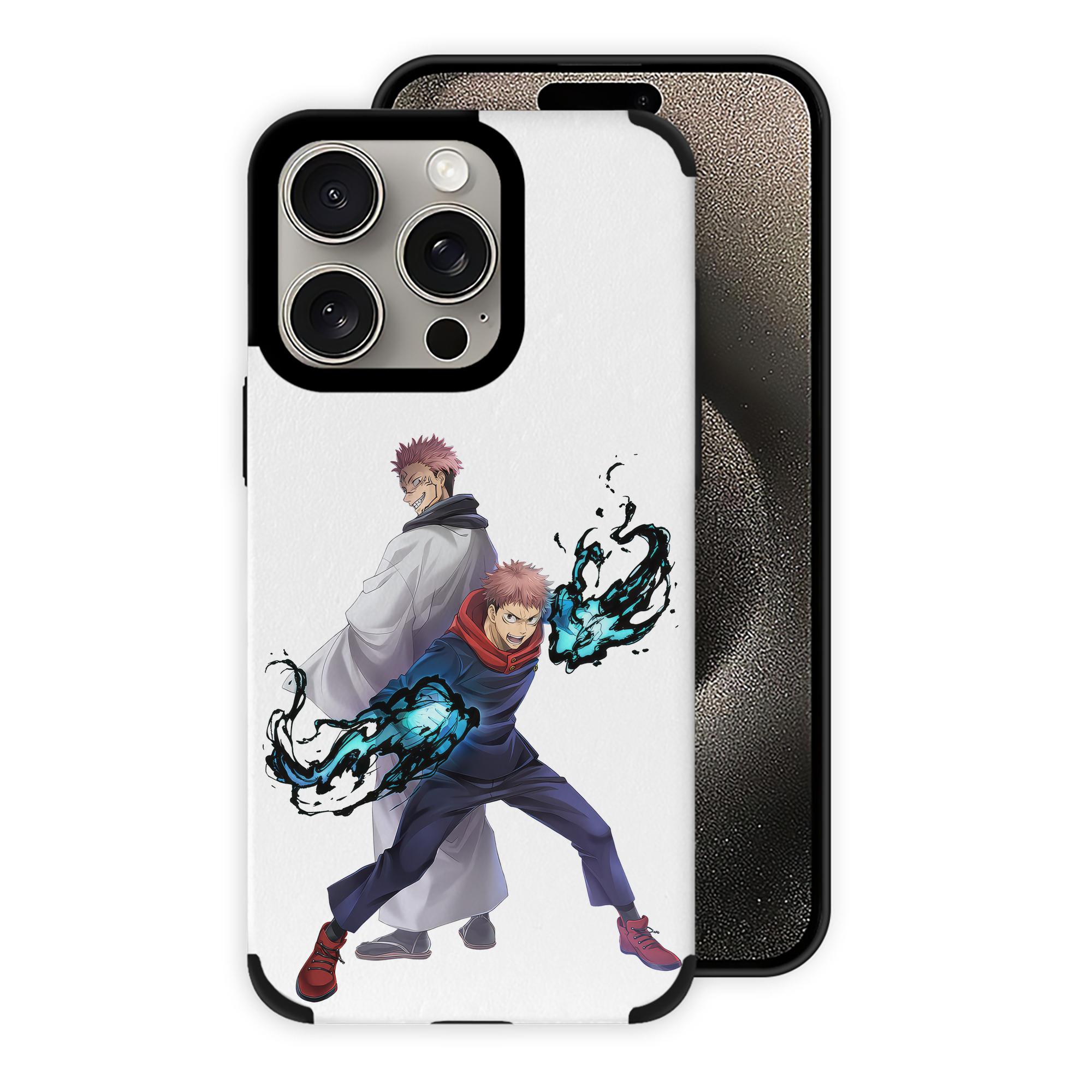 （画像用） 呪術廻戦 Jujutsu Kaisen 【iPhone15ProMax対応】 PUレザー スマホケース 耐衝撃＆黄変防止