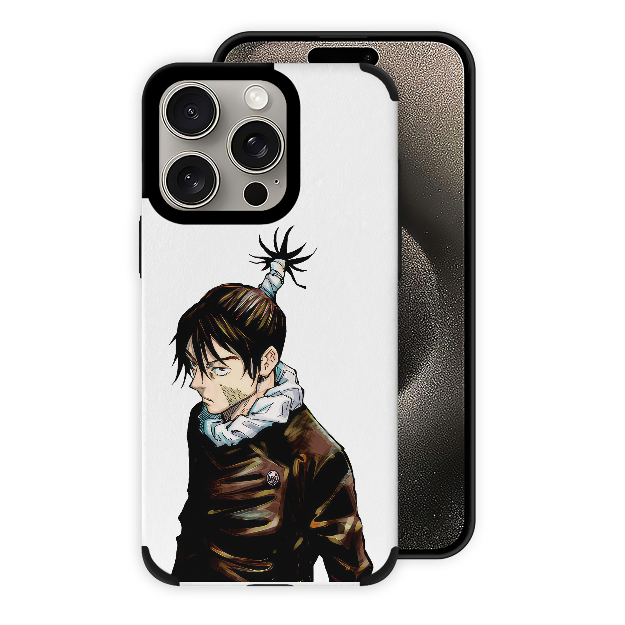 （画像用） 呪術廻戦 Jujutsu Kaisen 【iPhone15ProMax対応】 PUレザー スマホケース 耐衝撃＆黄変防止