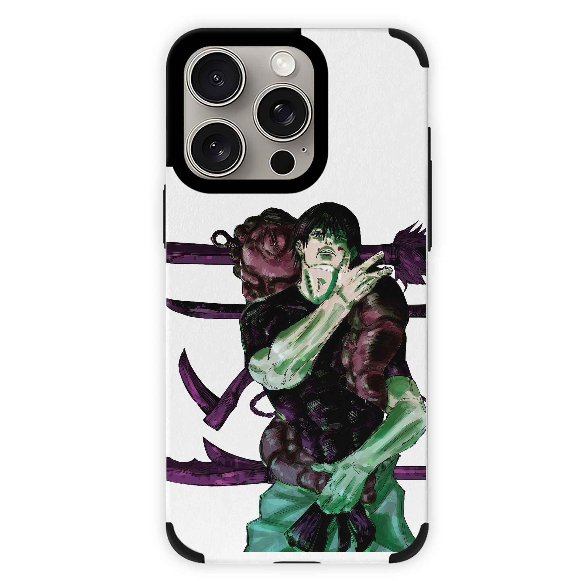（画像用） 呪術廻戦 Jujutsu Kaisen 【iPhone15ProMax対応】 PUレザー スマホケース 耐衝撃＆黄変防止