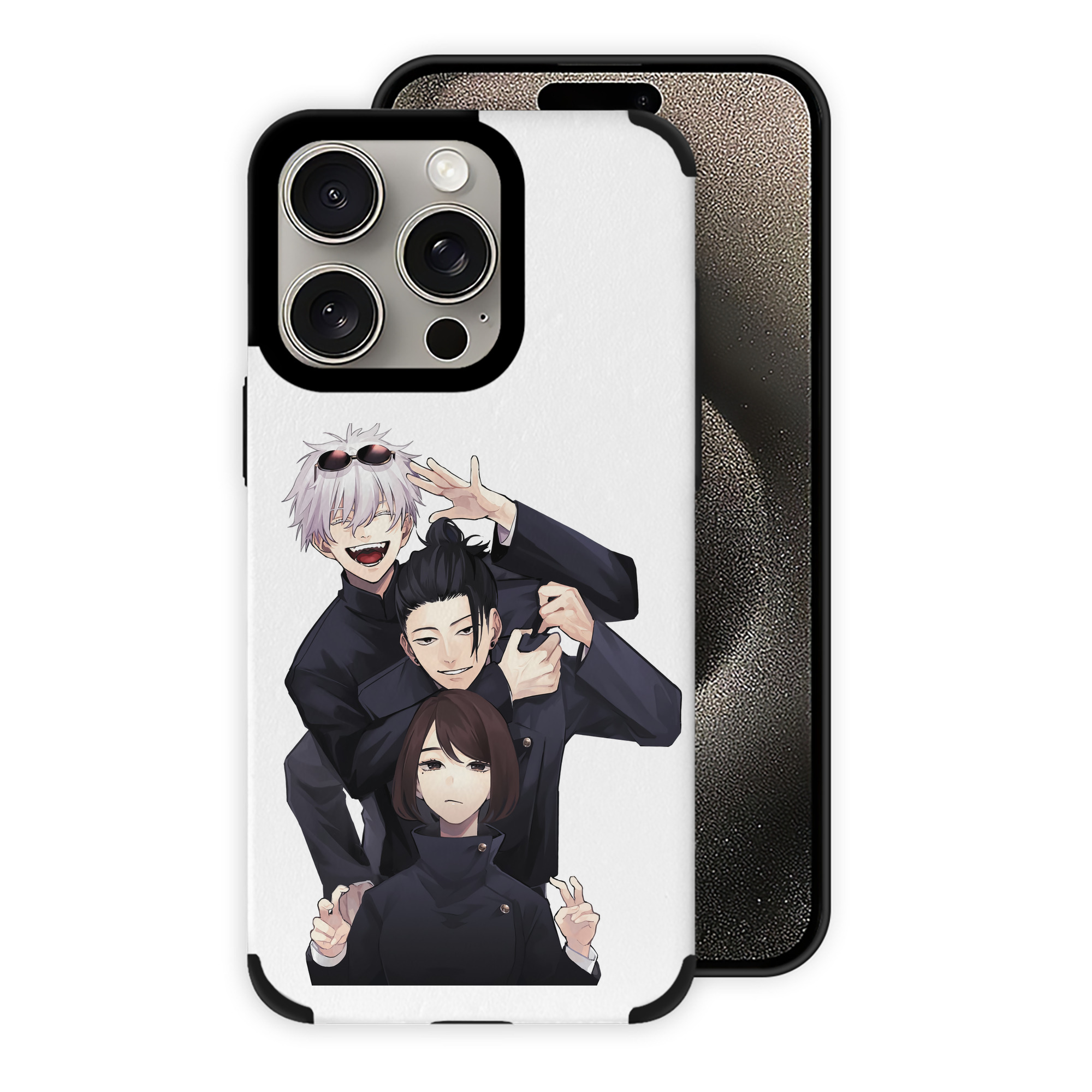 （画像用） 呪術廻戦 Jujutsu Kaisen 【iPhone15ProMax対応】 PUレザー スマホケース 耐衝撃＆黄変防止