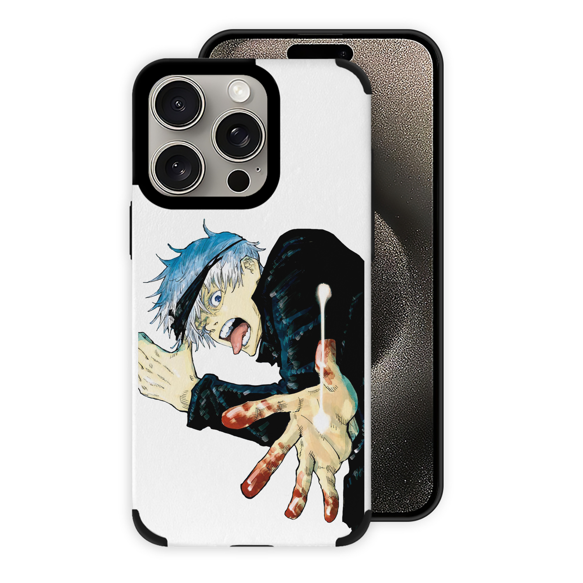 （画像用） 呪術廻戦 Jujutsu Kaisen 【iPhone15ProMax対応】 PUレザー スマホケース 耐衝撃＆黄変防止