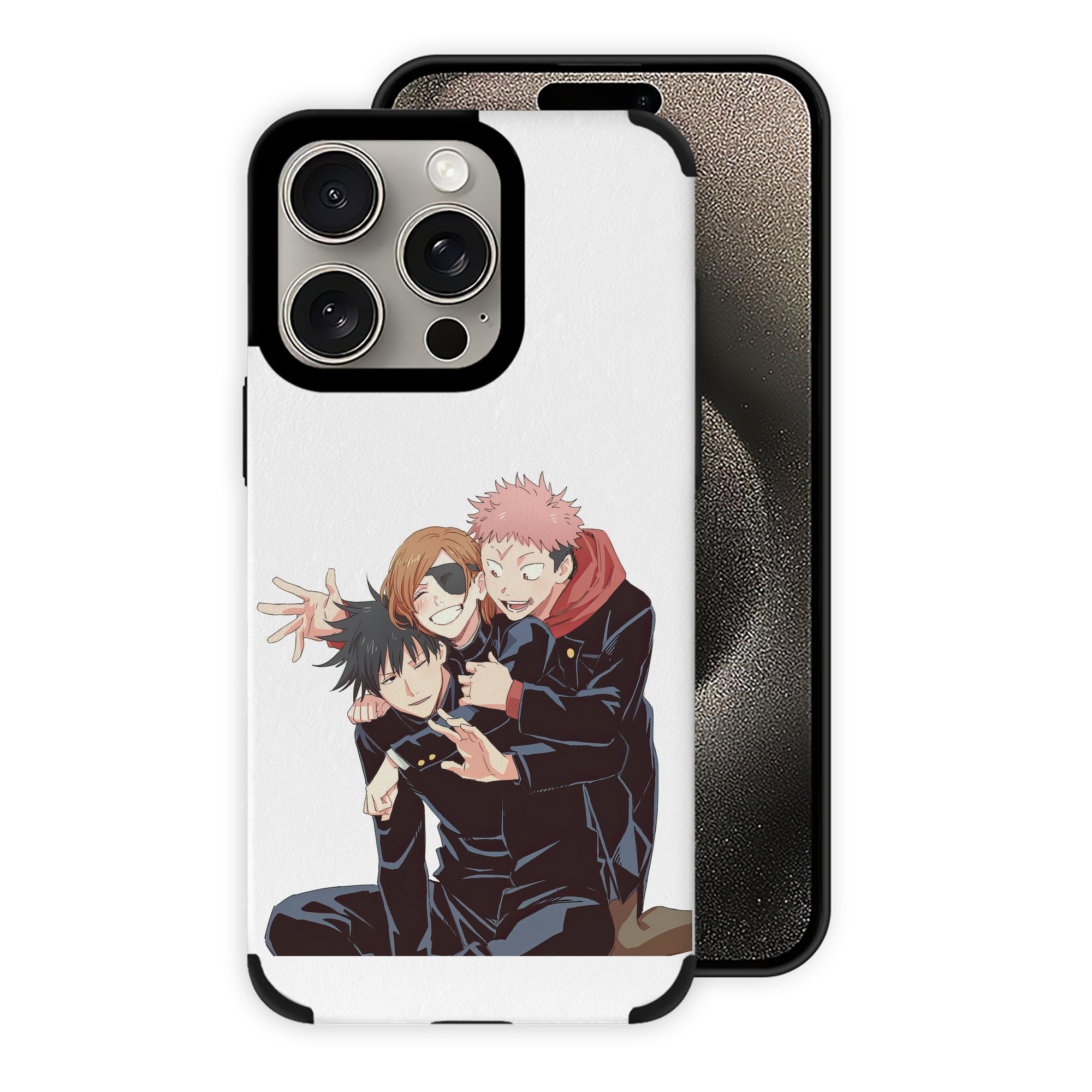 （画像用） 呪術廻戦 Jujutsu Kaisen 【iPhone15ProMax対応】 PUレザー スマホケース 耐衝撃＆黄変防止