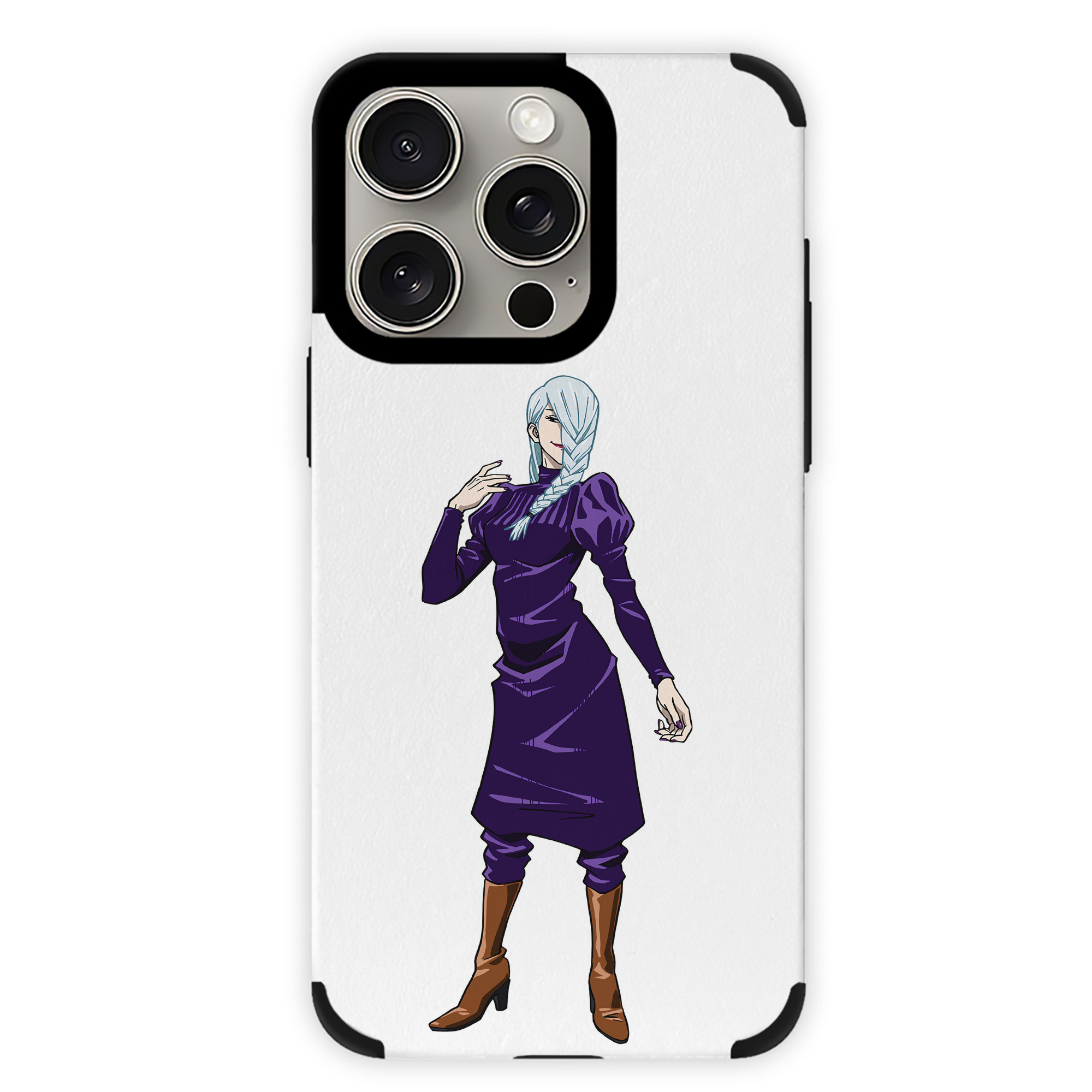 （画像用） 呪術廻戦 Jujutsu Kaisen 【iPhone15ProMax対応】 PUレザー スマホケース 耐衝撃＆黄変防止