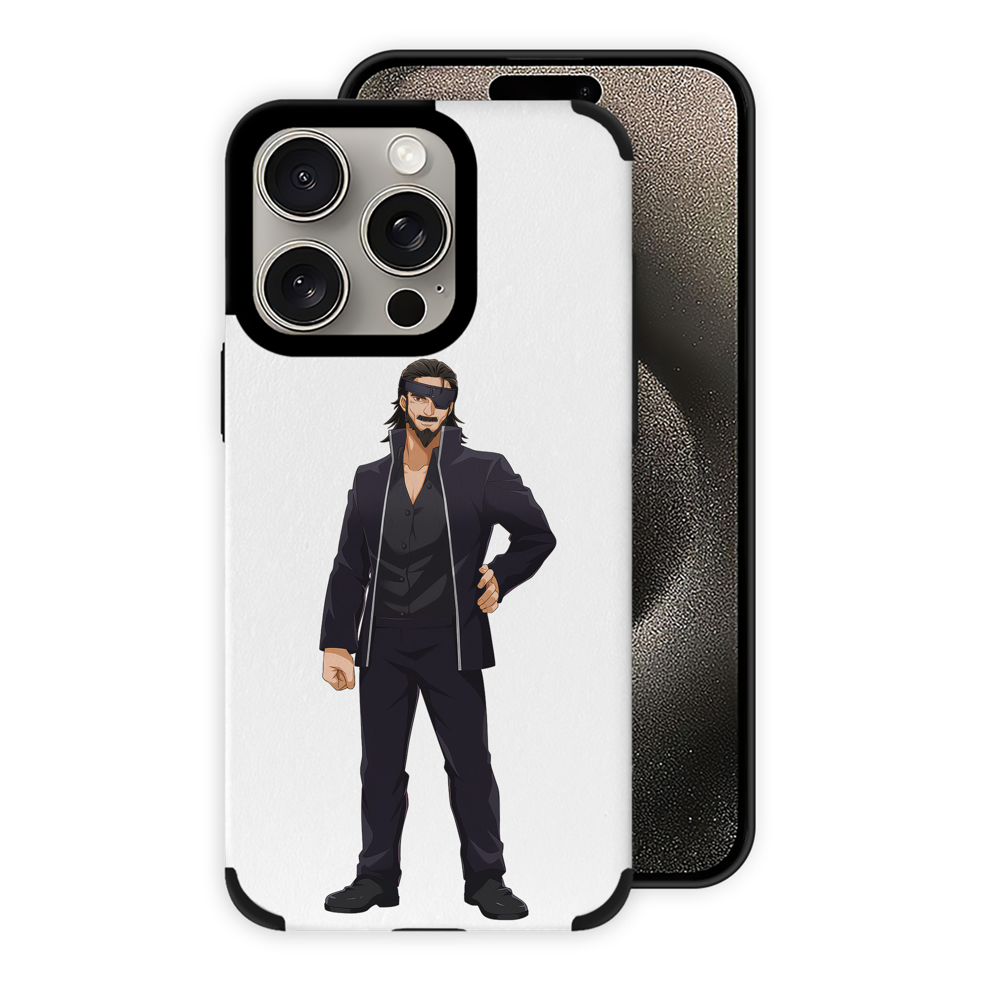 （画像用） 呪術廻戦 Jujutsu Kaisen 【iPhone15ProMax対応】 PUレザー スマホケース 耐衝撃＆黄変防止
