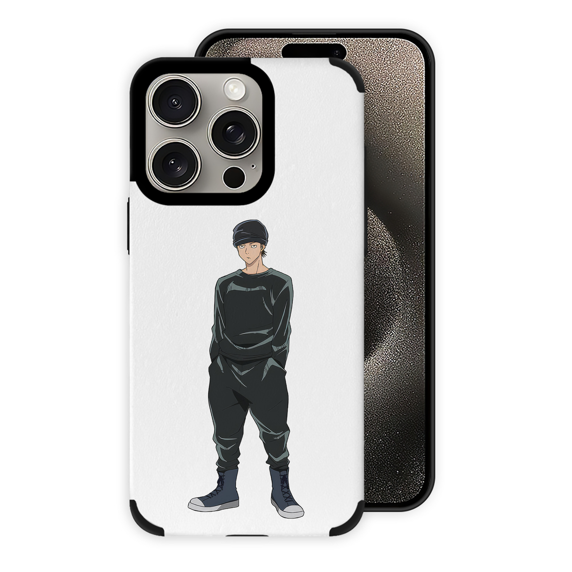 （画像用） 呪術廻戦 Jujutsu Kaisen 【iPhone15ProMax対応】 PUレザー スマホケース 耐衝撃＆黄変防止
