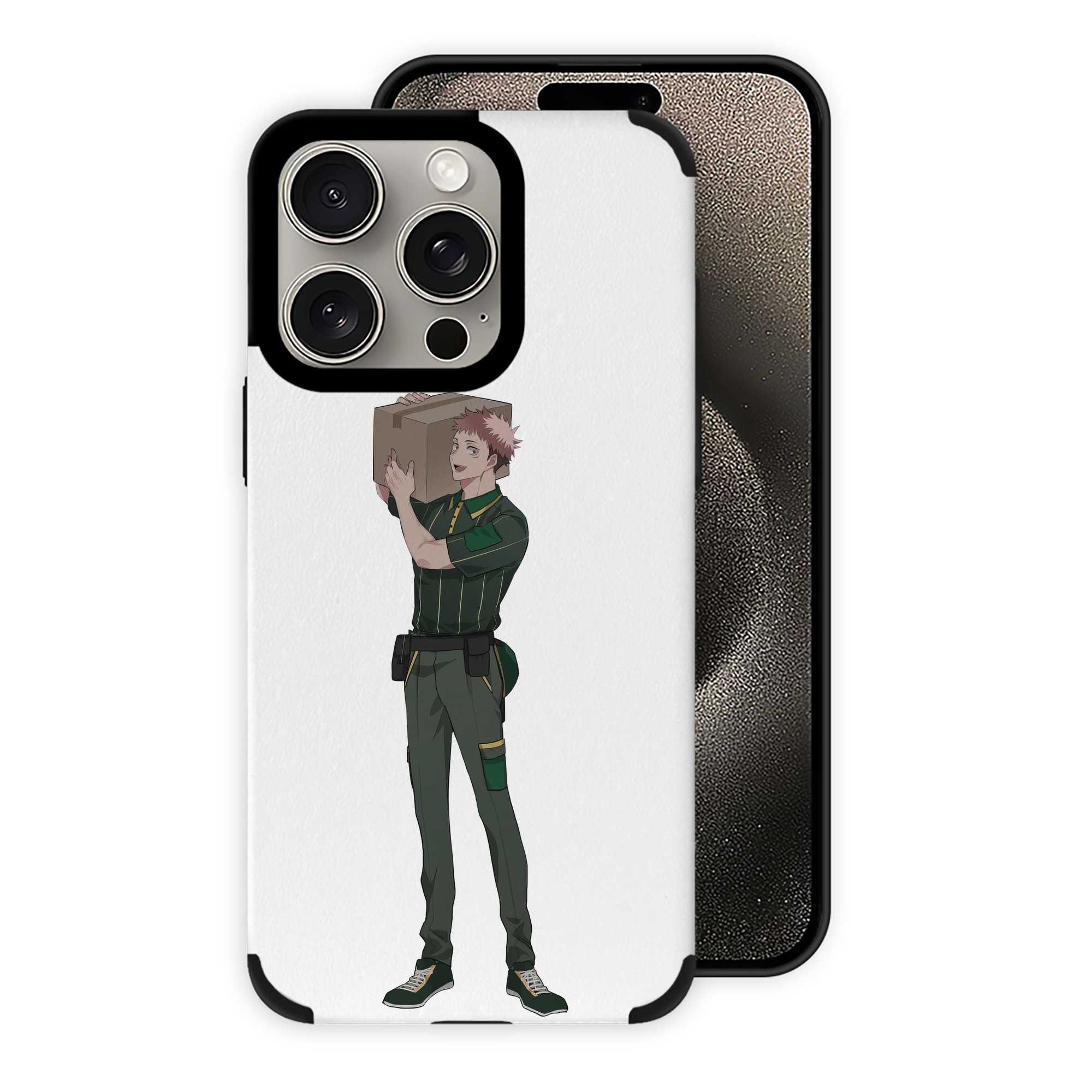 （画像用） 呪術廻戦 Jujutsu Kaisen 【iPhone15ProMax対応】 PUレザー スマホケース 耐衝撃＆黄変防止