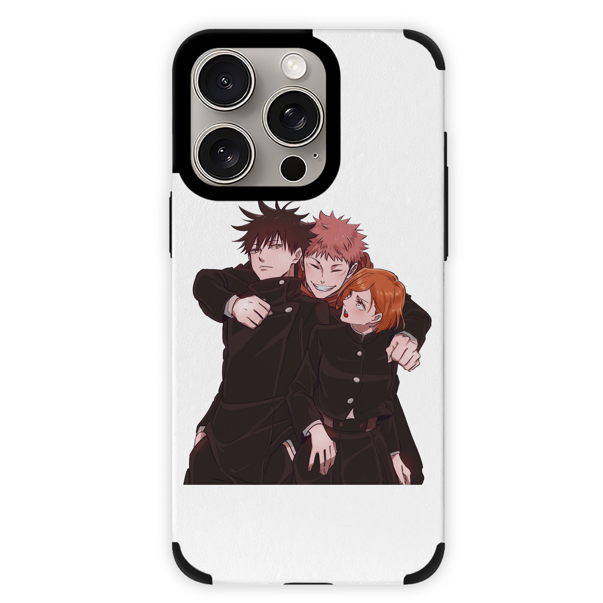 （画像用） 呪術廻戦 Jujutsu Kaisen 【iPhone15ProMax対応】 PUレザー スマホケース 耐衝撃＆黄変防止