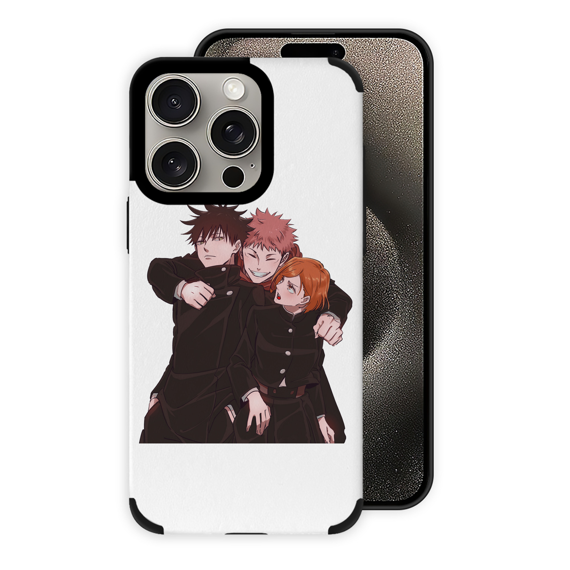 （画像用） 呪術廻戦 Jujutsu Kaisen 【iPhone15ProMax対応】 PUレザー スマホケース 耐衝撃＆黄変防止
