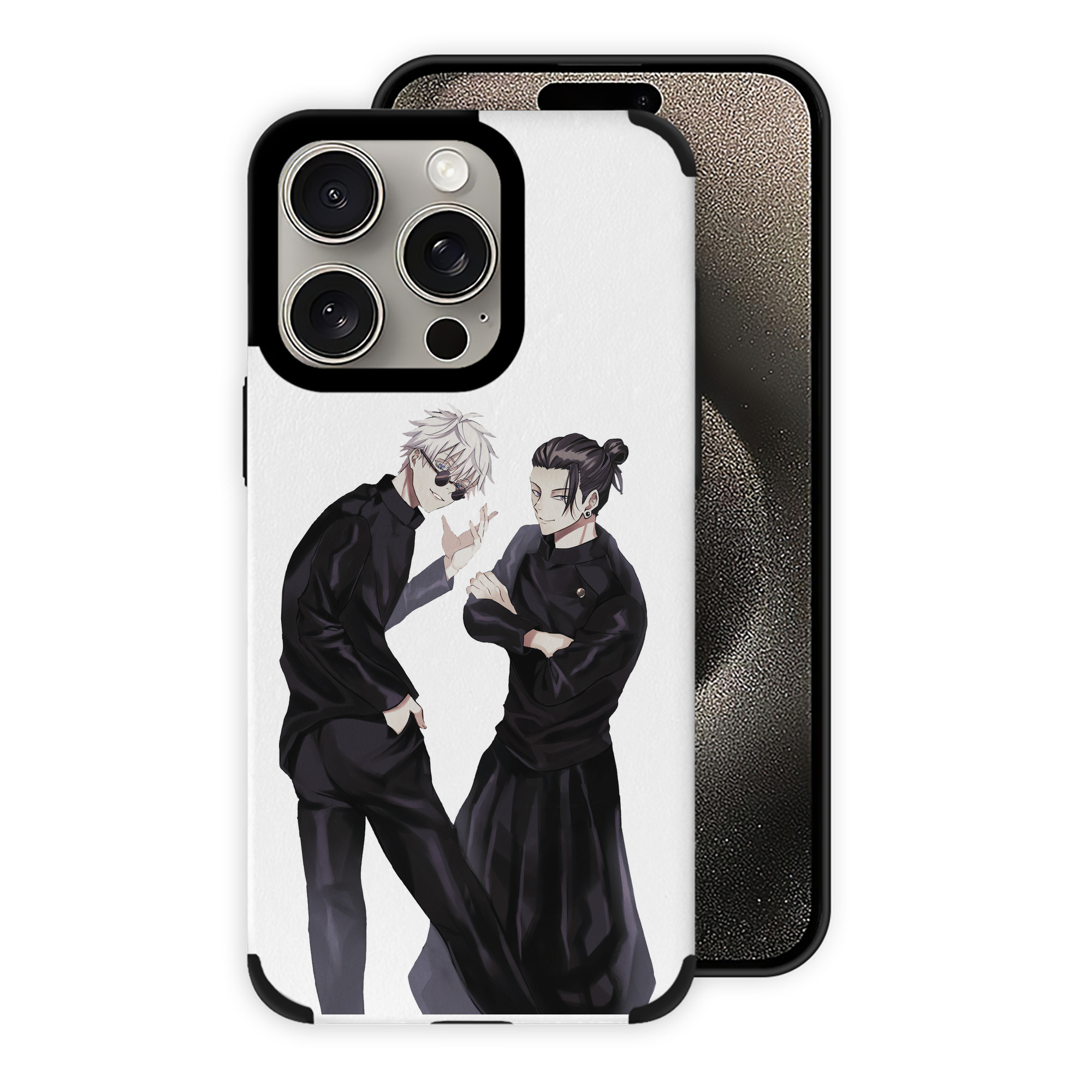 （画像用） 呪術廻戦 Jujutsu Kaisen 【iPhone15ProMax対応】 PUレザー スマホケース 耐衝撃＆黄変防止