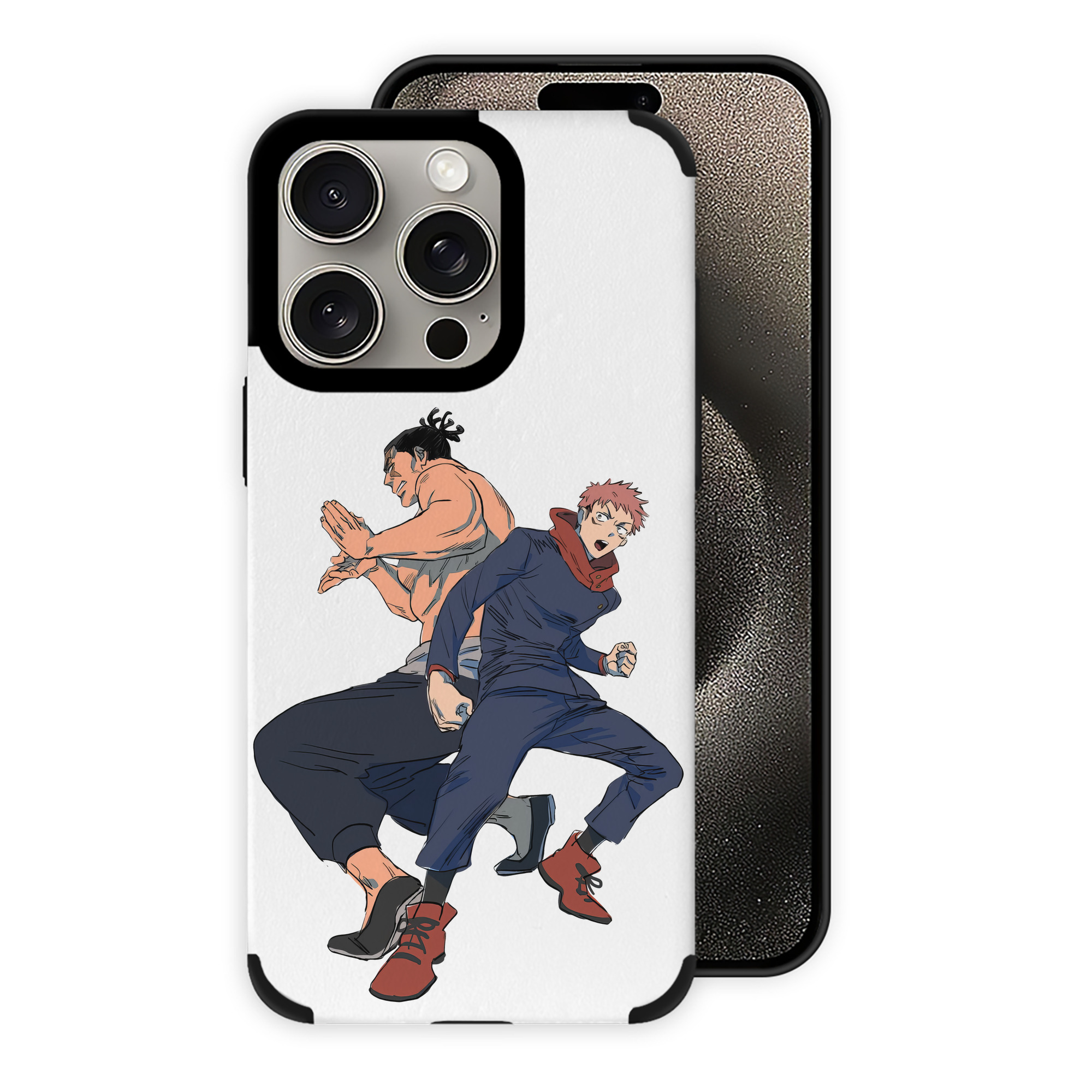 （画像用） 呪術廻戦 Jujutsu Kaisen 【iPhone15ProMax対応】 PUレザー スマホケース 耐衝撃＆黄変防止
