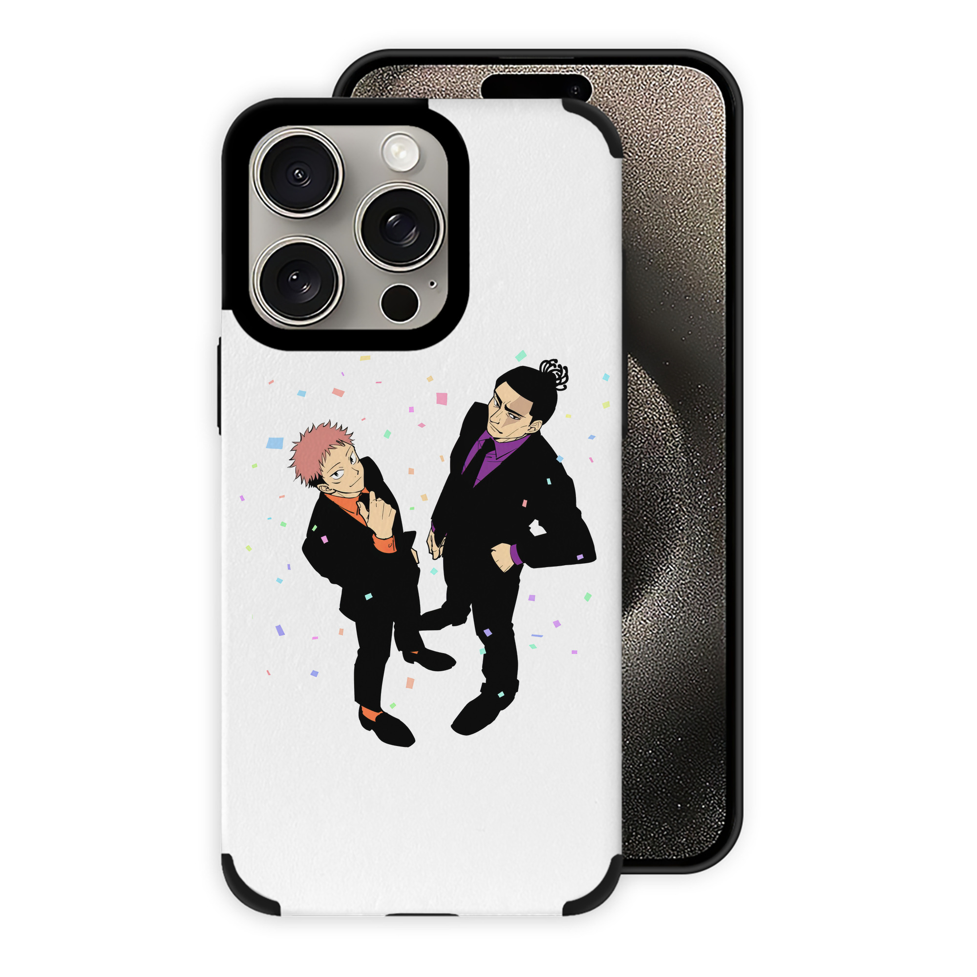 （画像用） 呪術廻戦 Jujutsu Kaisen 【iPhone15ProMax対応】 PUレザー スマホケース 耐衝撃＆黄変防止
