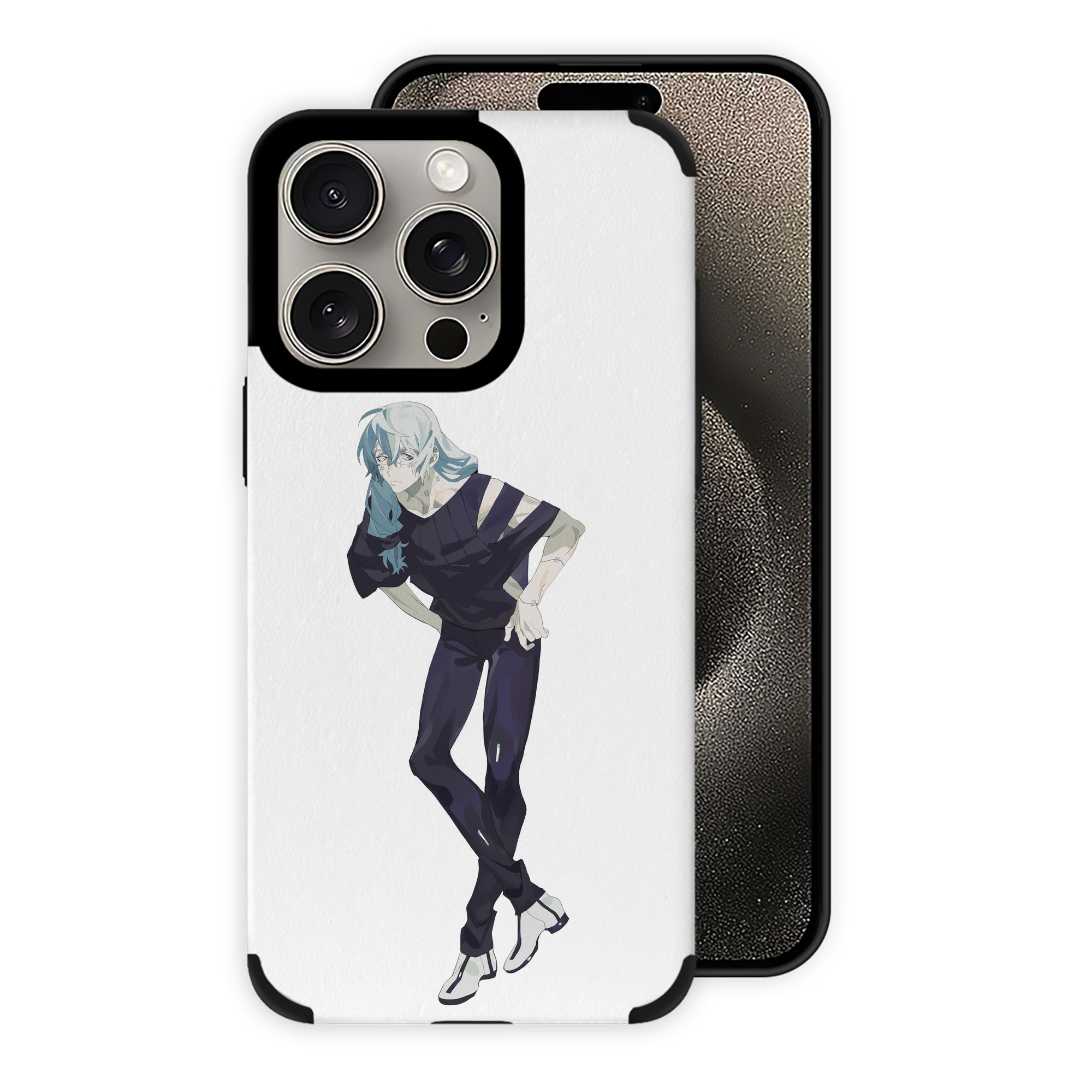 （画像用） 呪術廻戦 Jujutsu Kaisen 【iPhone15ProMax対応】 PUレザー スマホケース 耐衝撃＆黄変防止