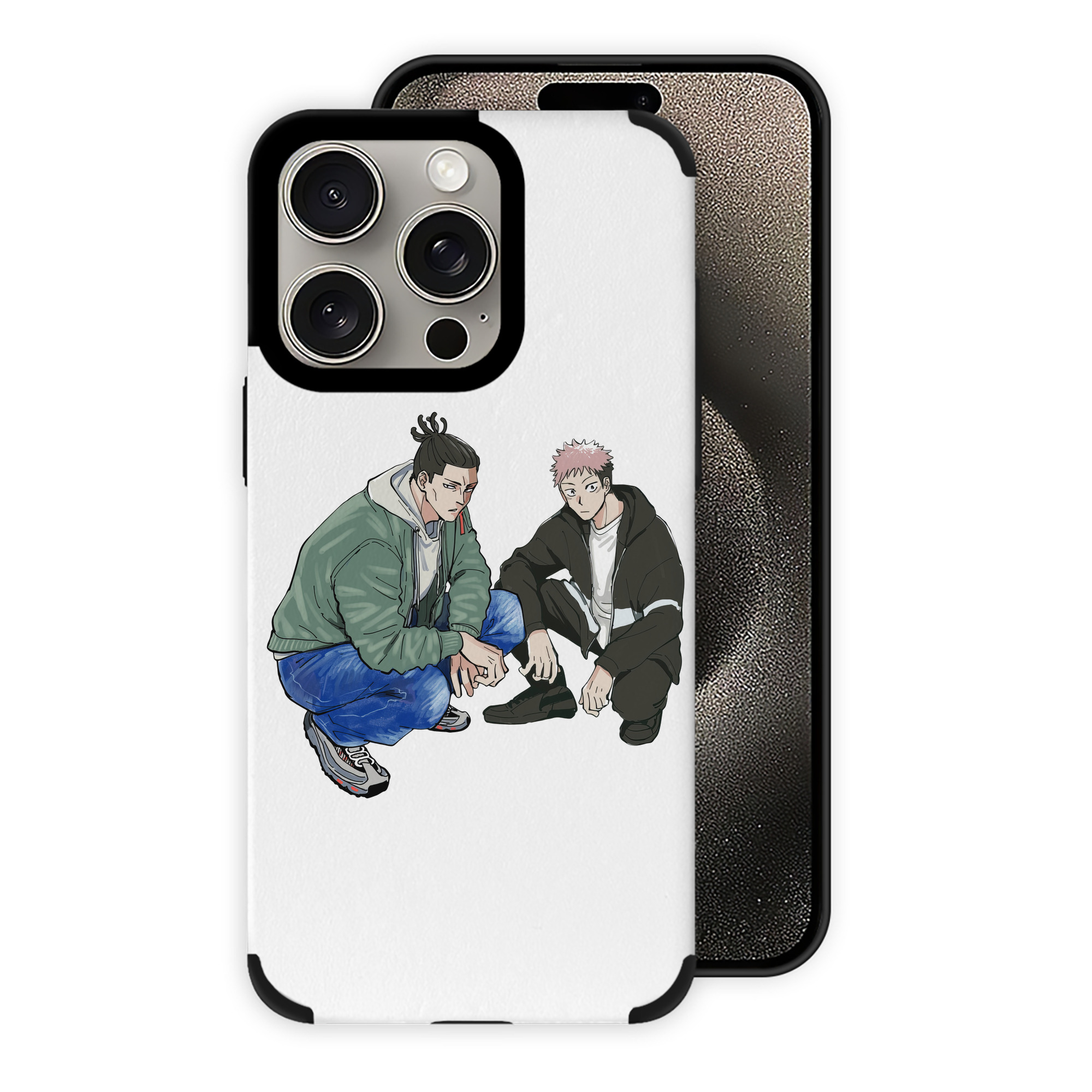 （画像用） 呪術廻戦 Jujutsu Kaisen 【iPhone15ProMax対応】 PUレザー スマホケース 耐衝撃＆黄変防止