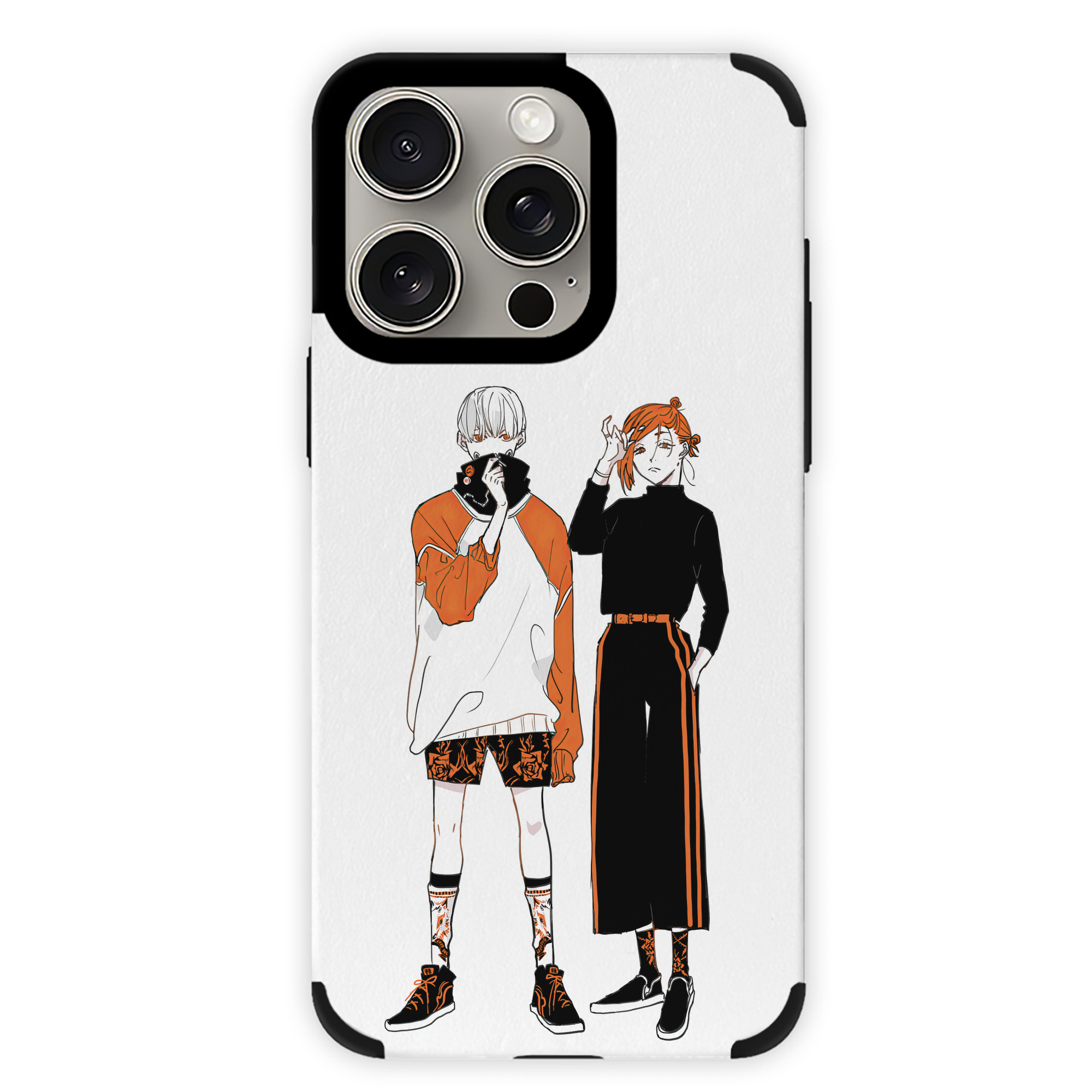 （画像用） 呪術廻戦 Jujutsu Kaisen 【iPhone15ProMax対応】 PUレザー スマホケース 耐衝撃＆黄変防止