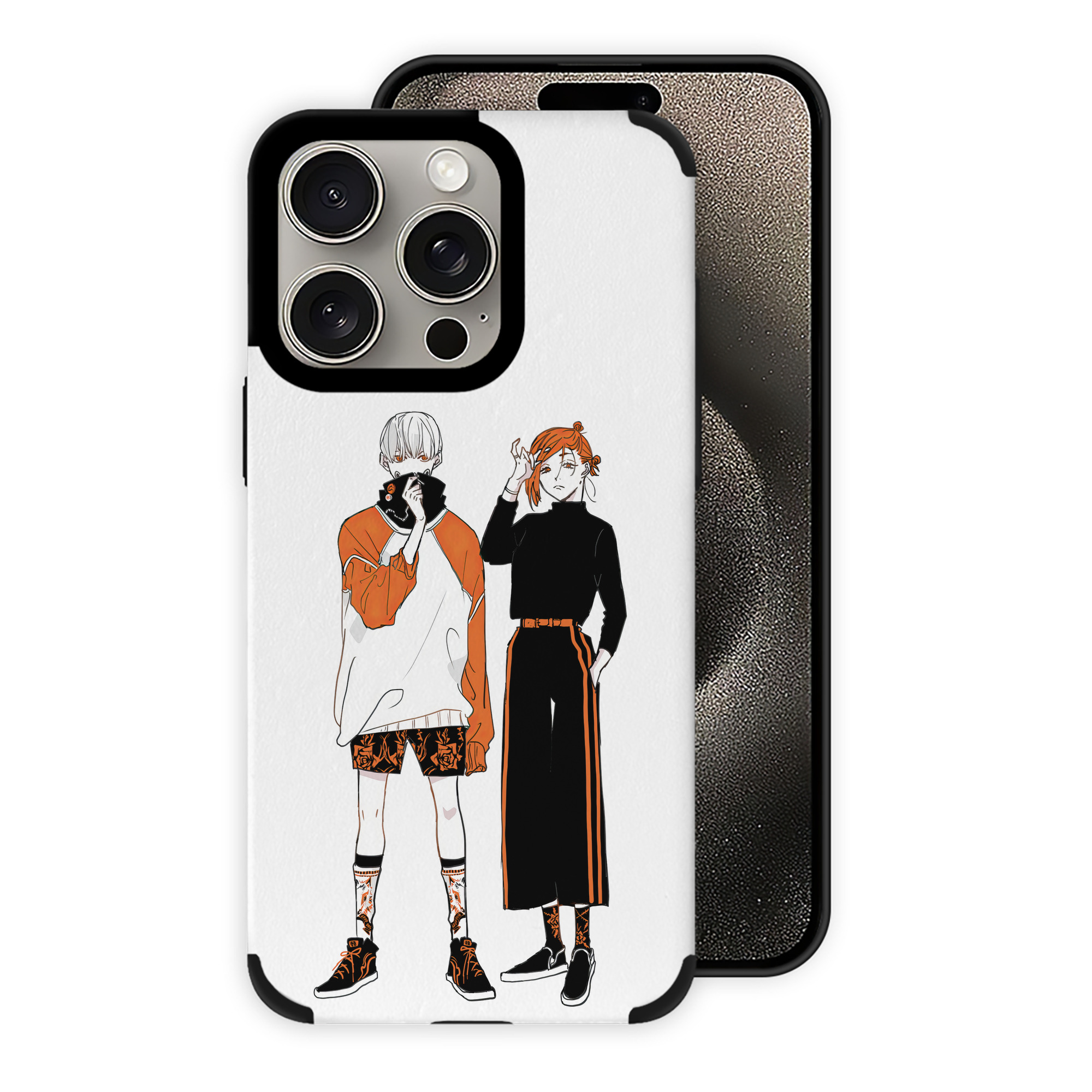 （画像用） 呪術廻戦 Jujutsu Kaisen 【iPhone15ProMax対応】 PUレザー スマホケース 耐衝撃＆黄変防止