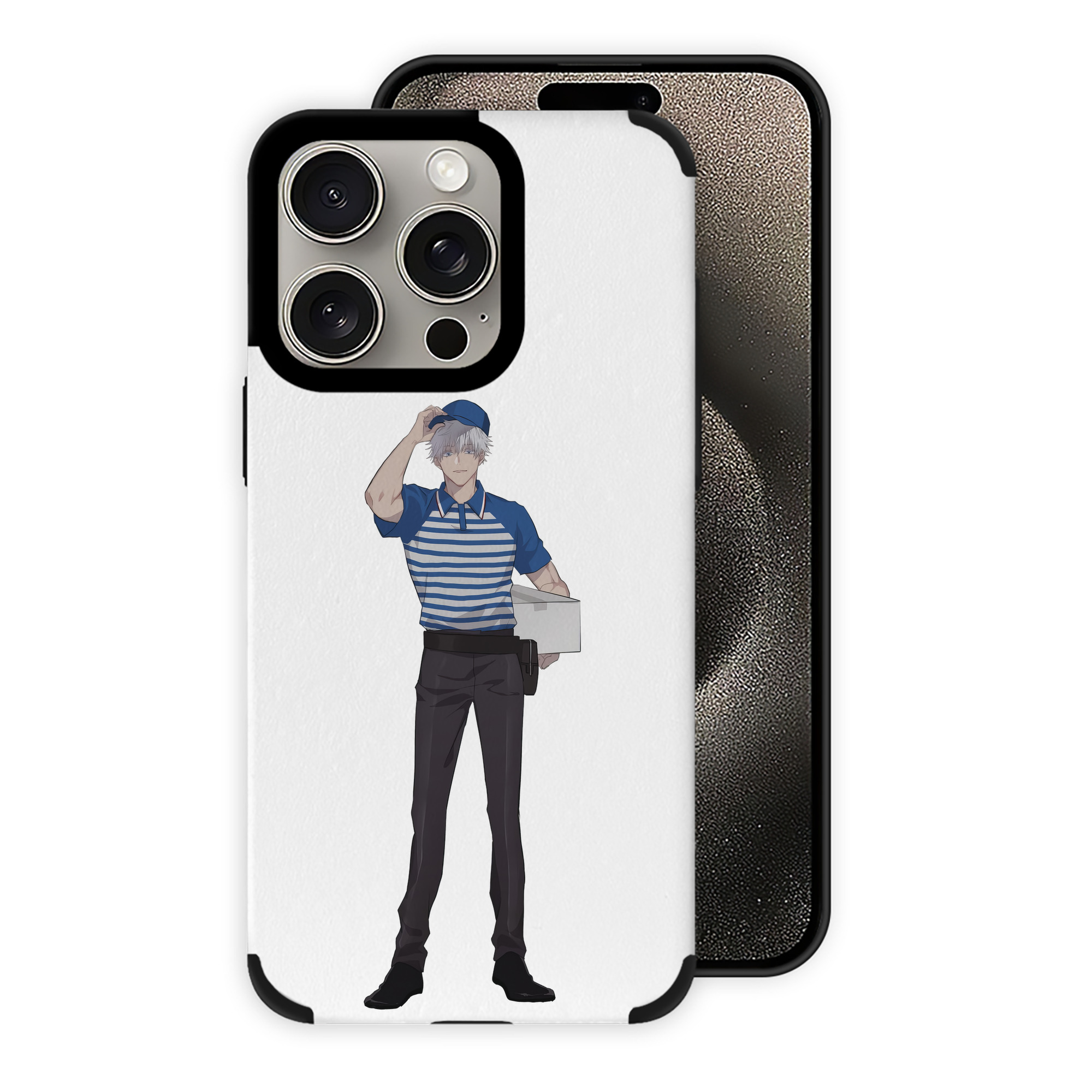 （画像用） 呪術廻戦 Jujutsu Kaisen 【iPhone15ProMax対応】 PUレザー スマホケース 耐衝撃＆黄変防止