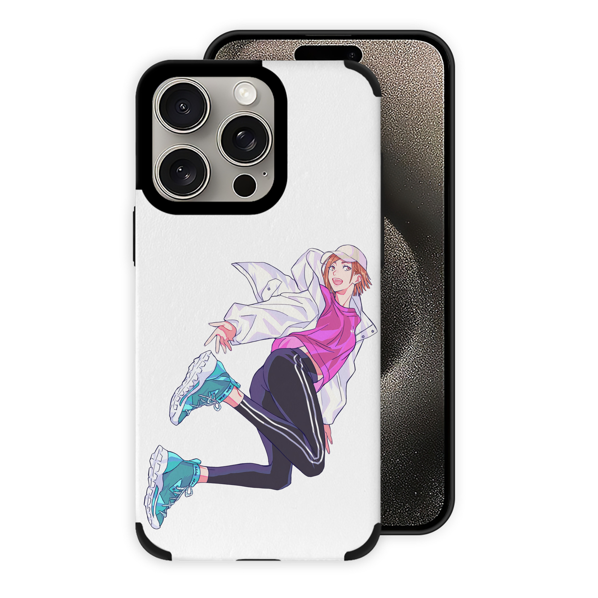 （画像用） 呪術廻戦 Jujutsu Kaisen 【iPhone15ProMax対応】 PUレザー スマホケース 耐衝撃＆黄変防止