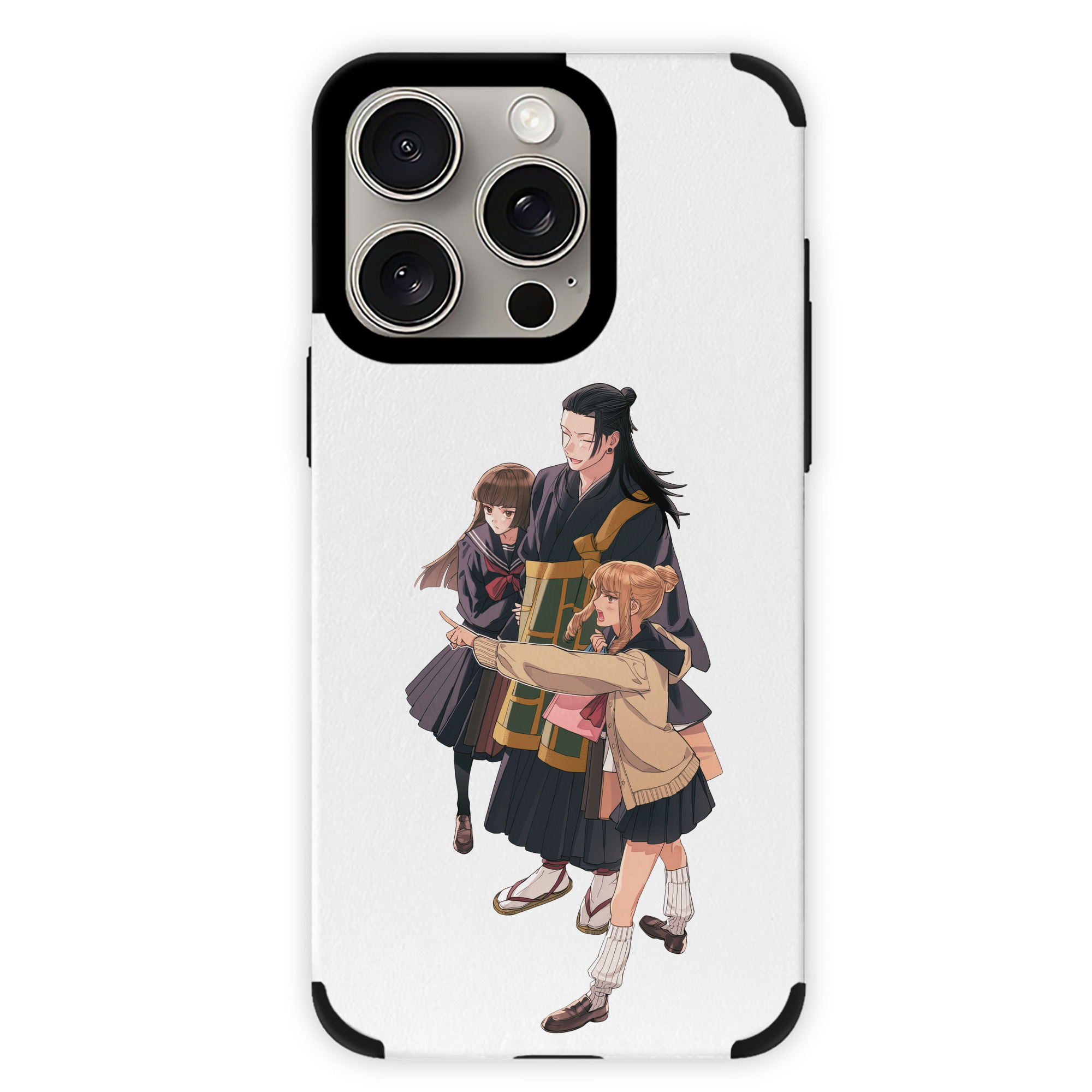 （画像用） 呪術廻戦 Jujutsu Kaisen 【iPhone15ProMax対応】 PUレザー スマホケース 耐衝撃＆黄変防止