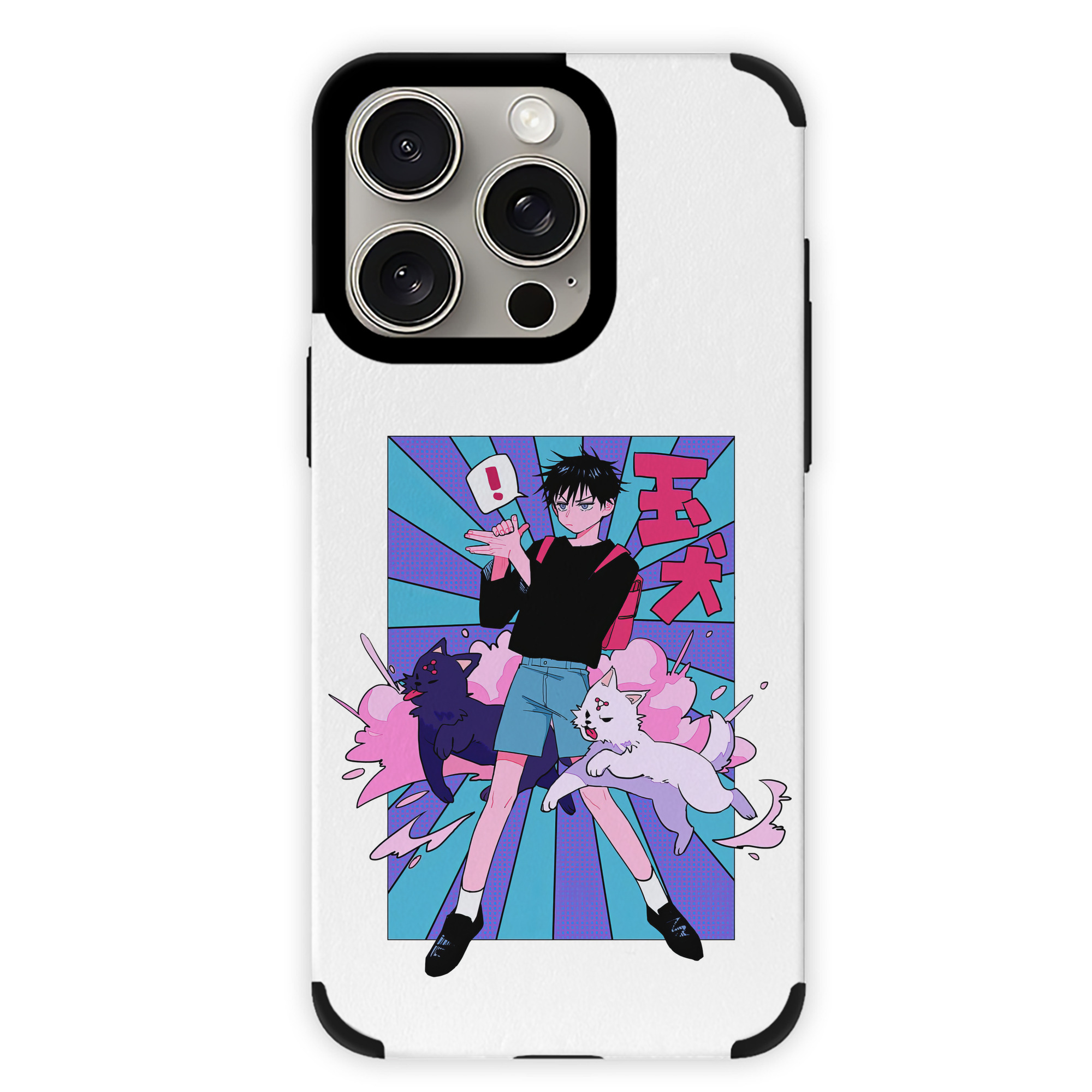 （画像用） 呪術廻戦 Jujutsu Kaisen 【iPhone15ProMax対応】 PUレザー スマホケース 耐衝撃＆黄変防止