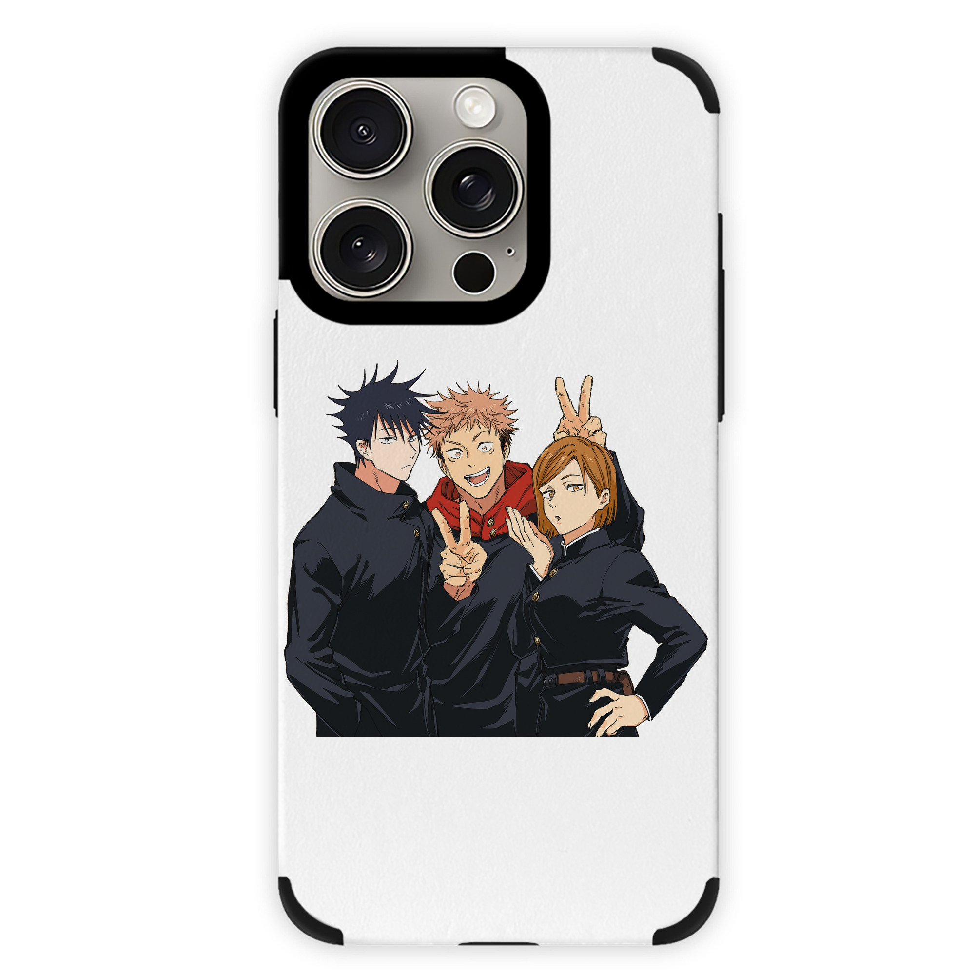 （画像用） 呪術廻戦 Jujutsu Kaisen 【iPhone15ProMax対応】 PUレザー スマホケース 耐衝撃＆黄変防止