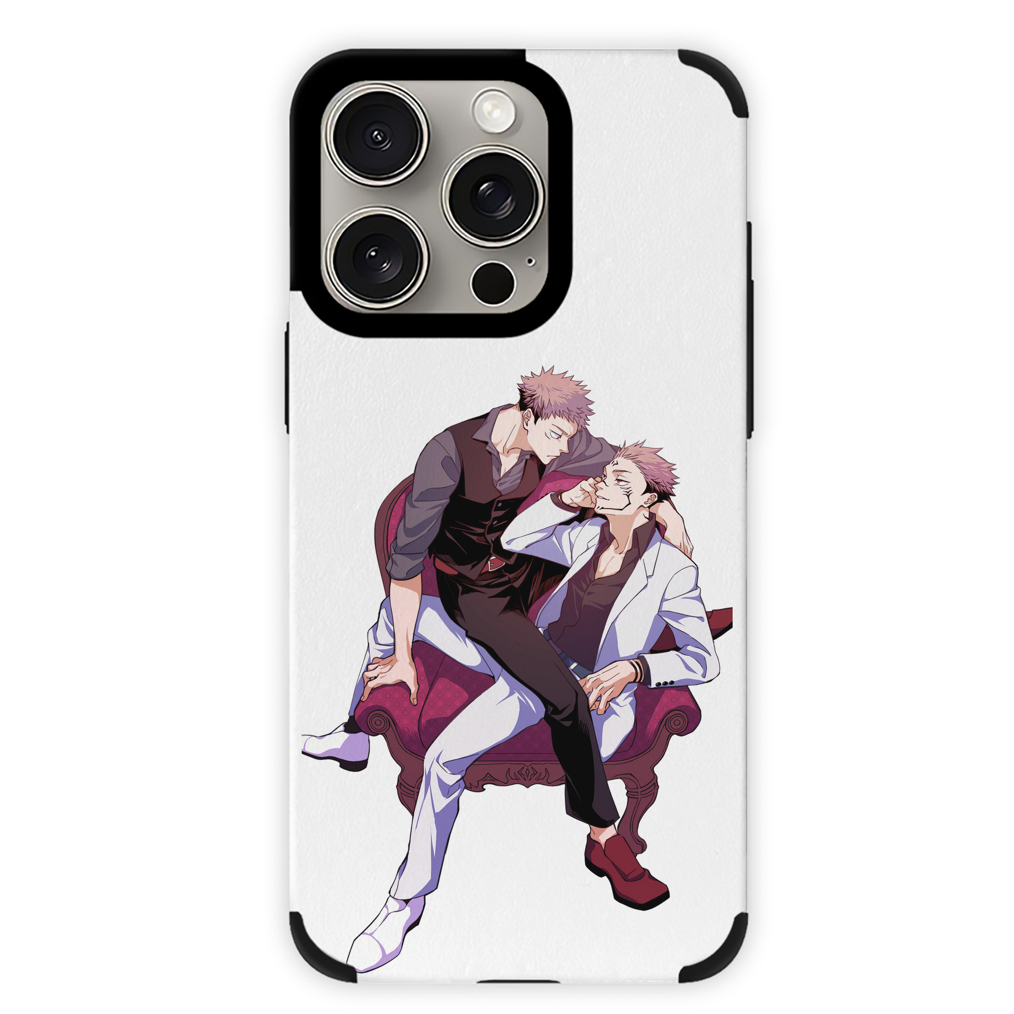 （画像用） 呪術廻戦 Jujutsu Kaisen 【iPhone15ProMax対応】 PUレザー スマホケース 耐衝撃＆黄変防止