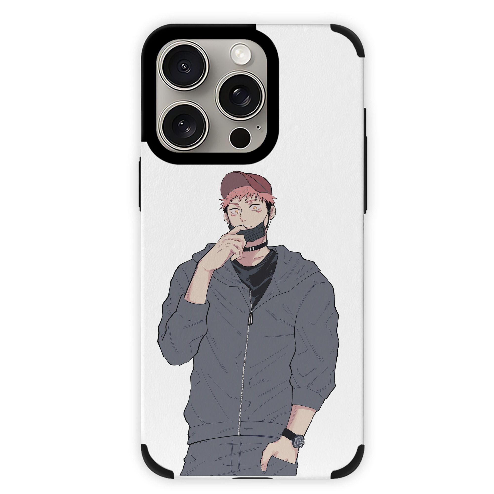 （画像用） 呪術廻戦 Jujutsu Kaisen 【iPhone15ProMax対応】 PUレザー スマホケース 耐衝撃＆黄変防止