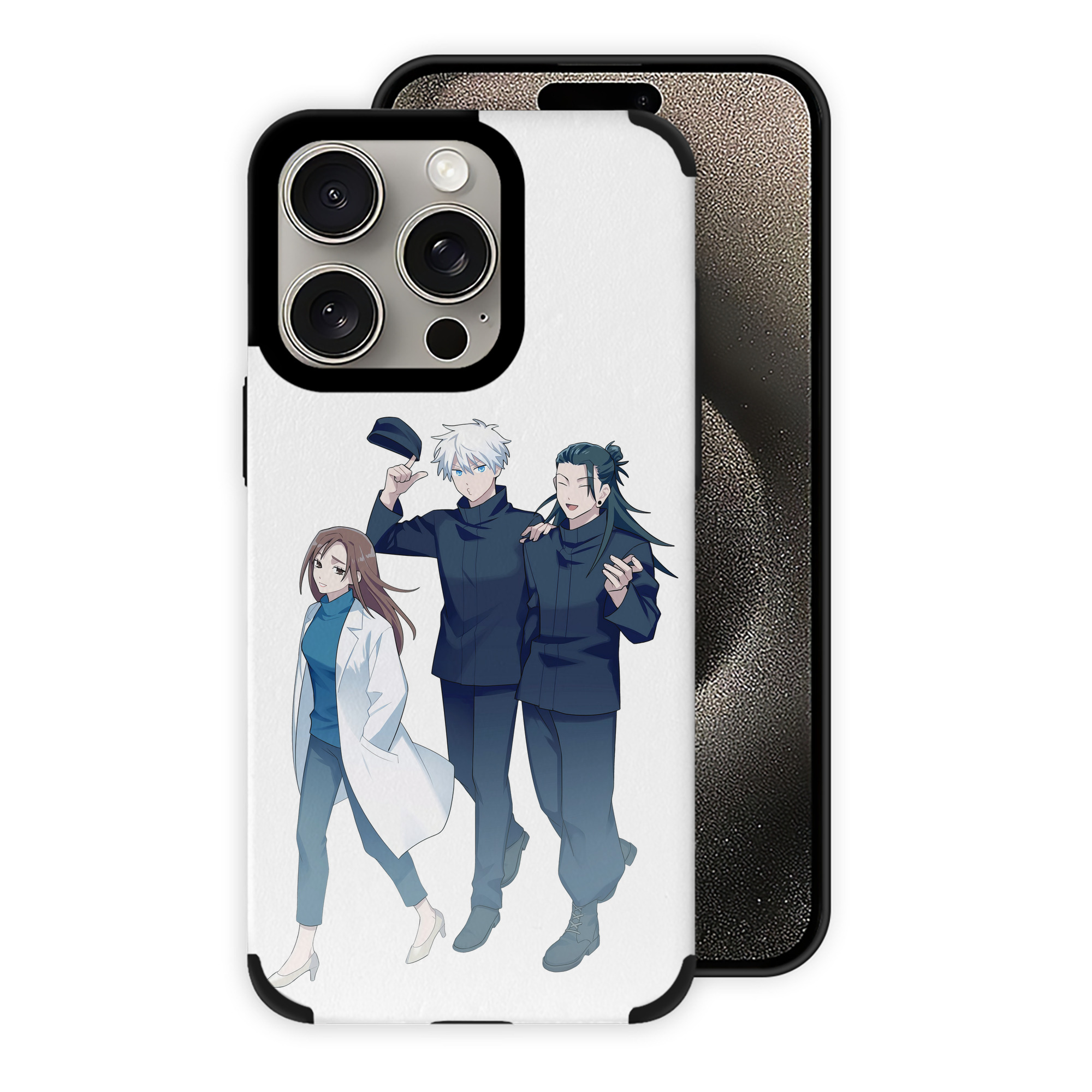 （画像用） 呪術廻戦 Jujutsu Kaisen 【iPhone15ProMax対応】 PUレザー スマホケース 耐衝撃＆黄変防止