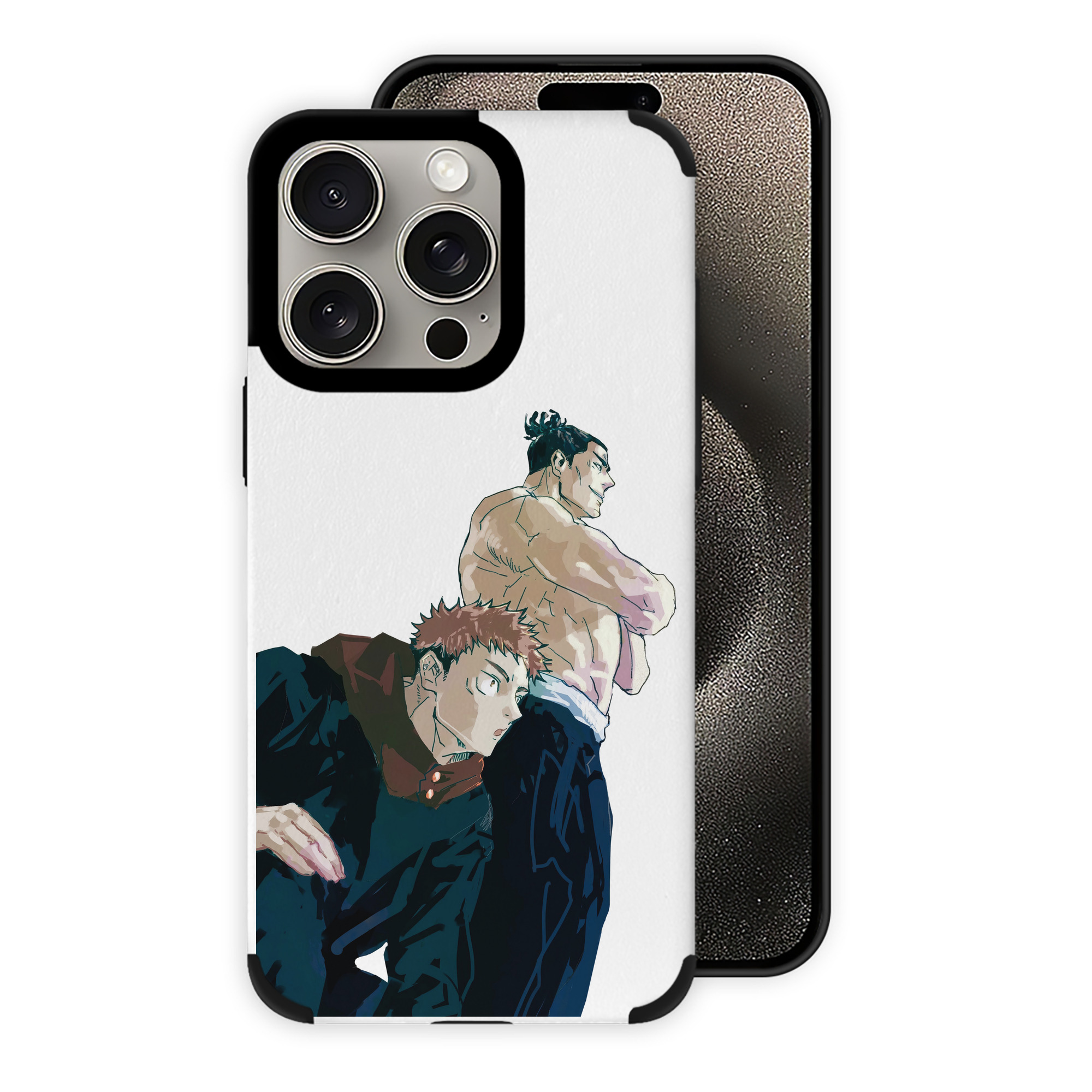 （画像用） 呪術廻戦 Jujutsu Kaisen 【iPhone15ProMax対応】 PUレザー スマホケース 耐衝撃＆黄変防止