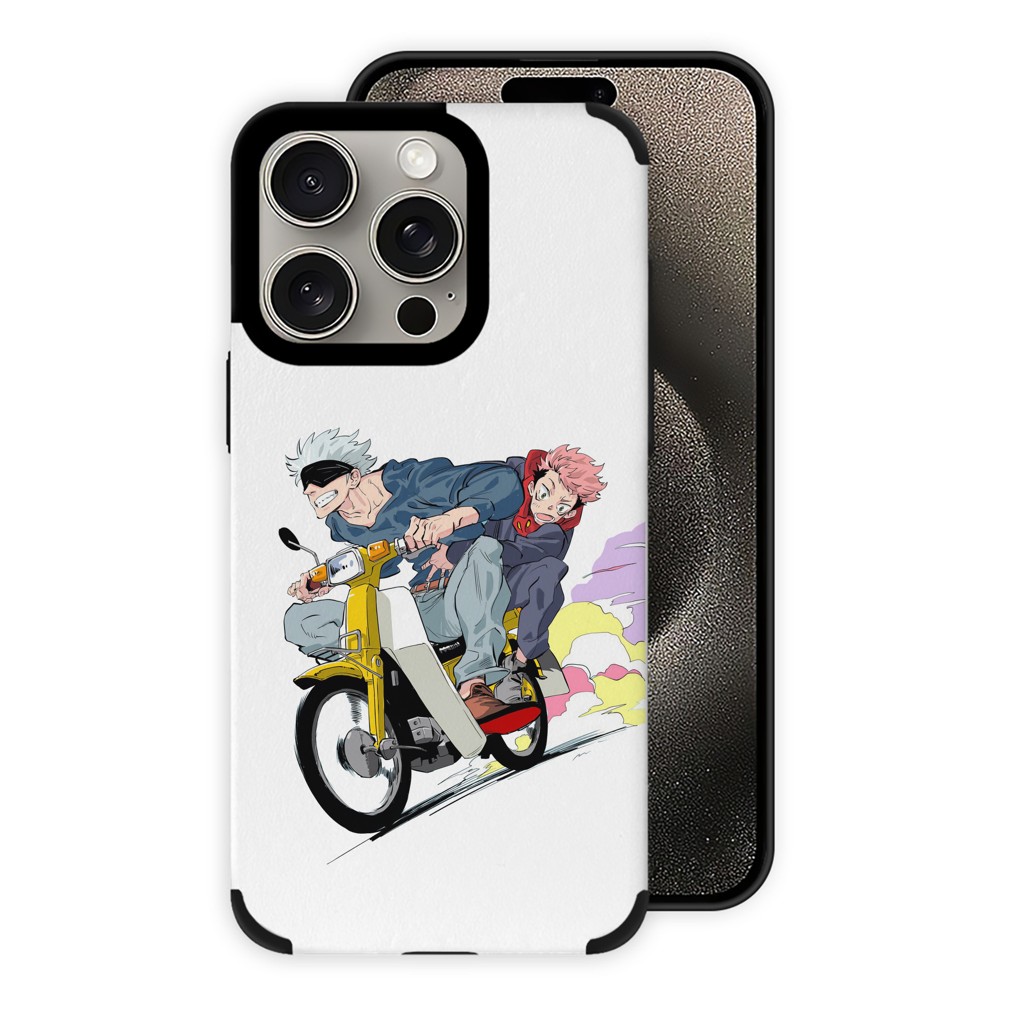 （画像用） 呪術廻戦 Jujutsu Kaisen 【iPhone15ProMax対応】 PUレザー スマホケース 耐衝撃＆黄変防止