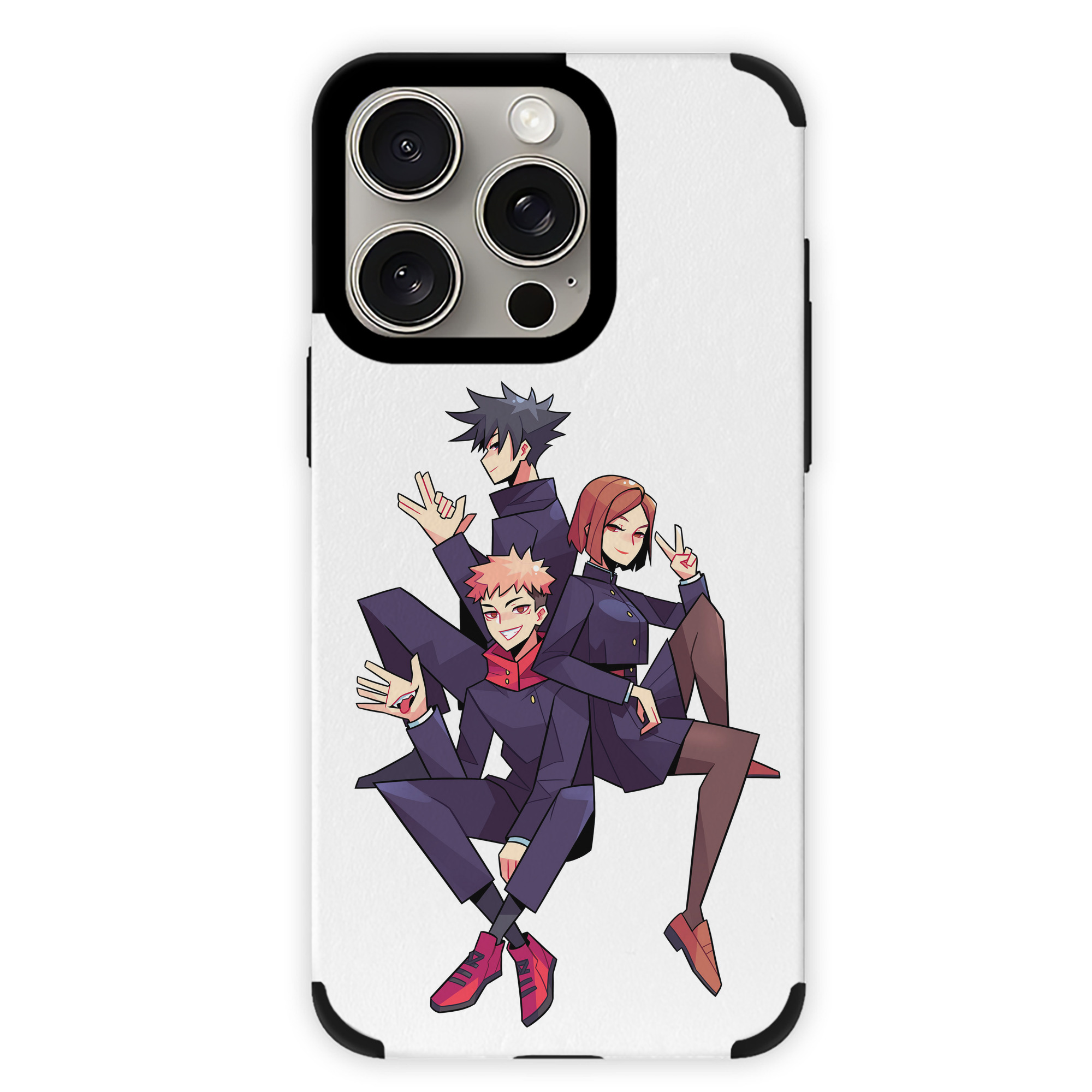 （画像用） 呪術廻戦 Jujutsu Kaisen 【iPhone15ProMax対応】 PUレザー スマホケース 耐衝撃＆黄変防止