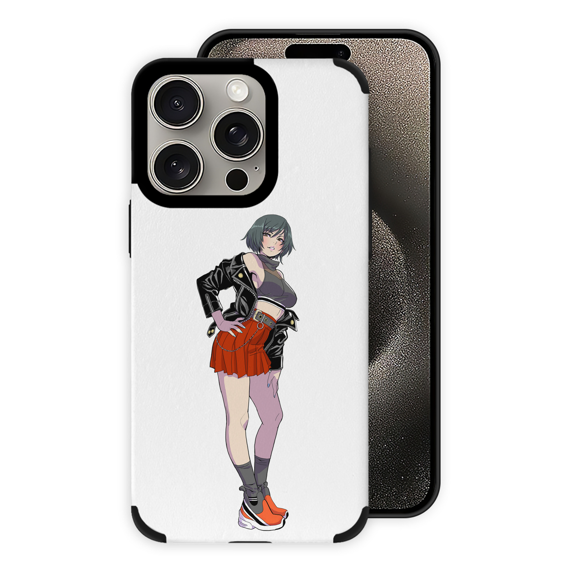（画像用） 呪術廻戦 Jujutsu Kaisen 【iPhone15ProMax対応】 PUレザー スマホケース 耐衝撃＆黄変防止