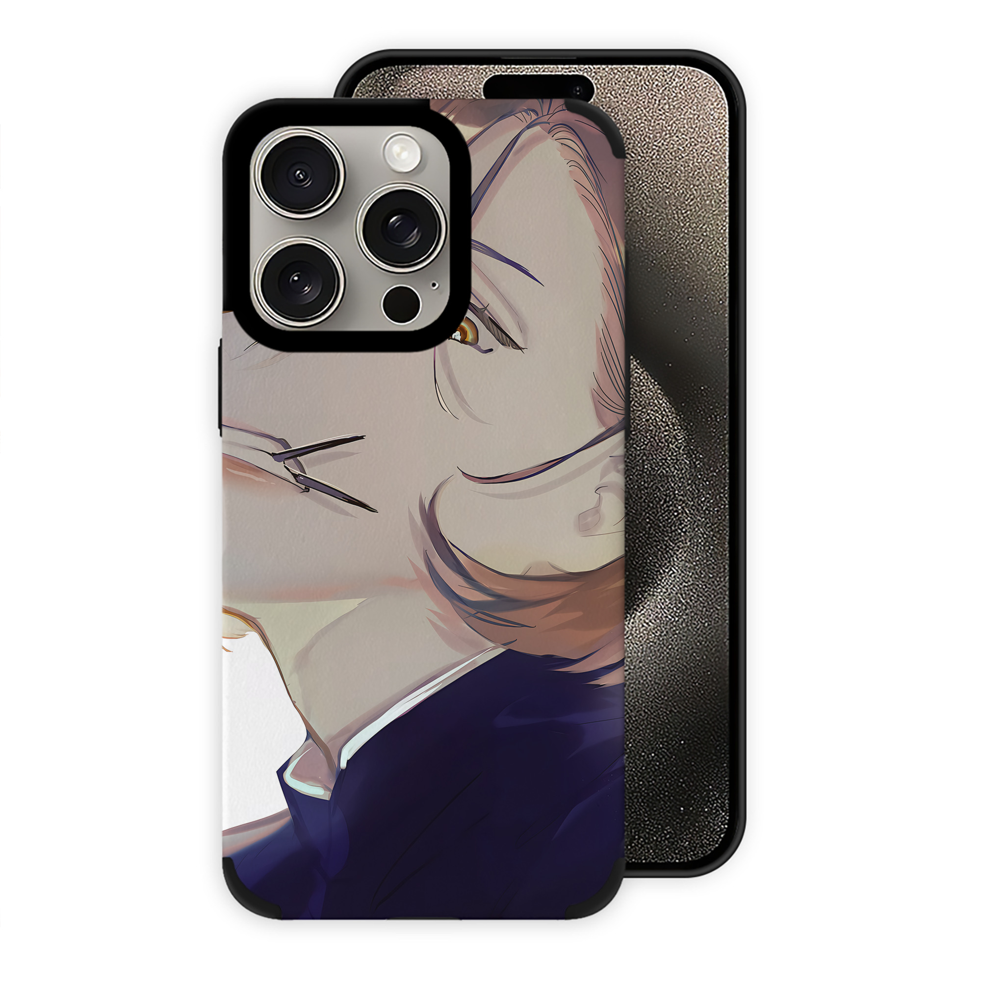 （画像用） 呪術廻戦 Jujutsu Kaisen 【iPhone15ProMax対応】 PUレザー スマホケース 耐衝撃＆黄変防止