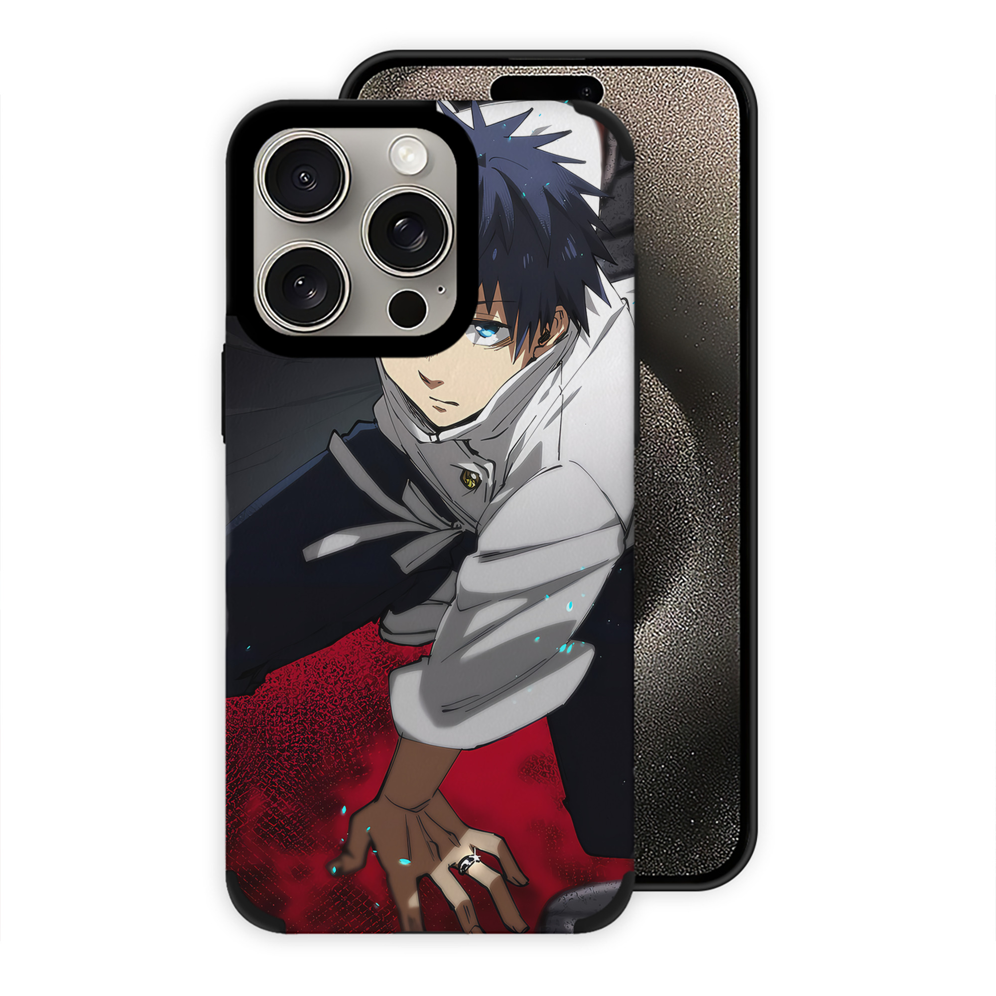 （画像用） 呪術廻戦 Jujutsu Kaisen 【iPhone15ProMax対応】 PUレザー スマホケース 耐衝撃＆黄変防止