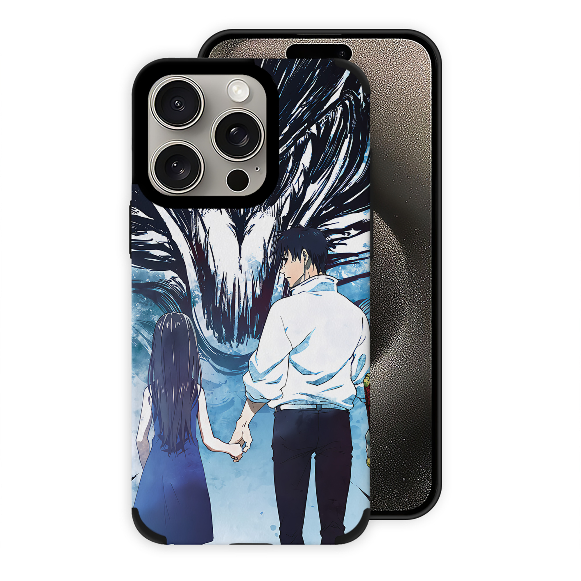 （画像用） 呪術廻戦 Jujutsu Kaisen 【iPhone15ProMax対応】 PUレザー スマホケース 耐衝撃＆黄変防止