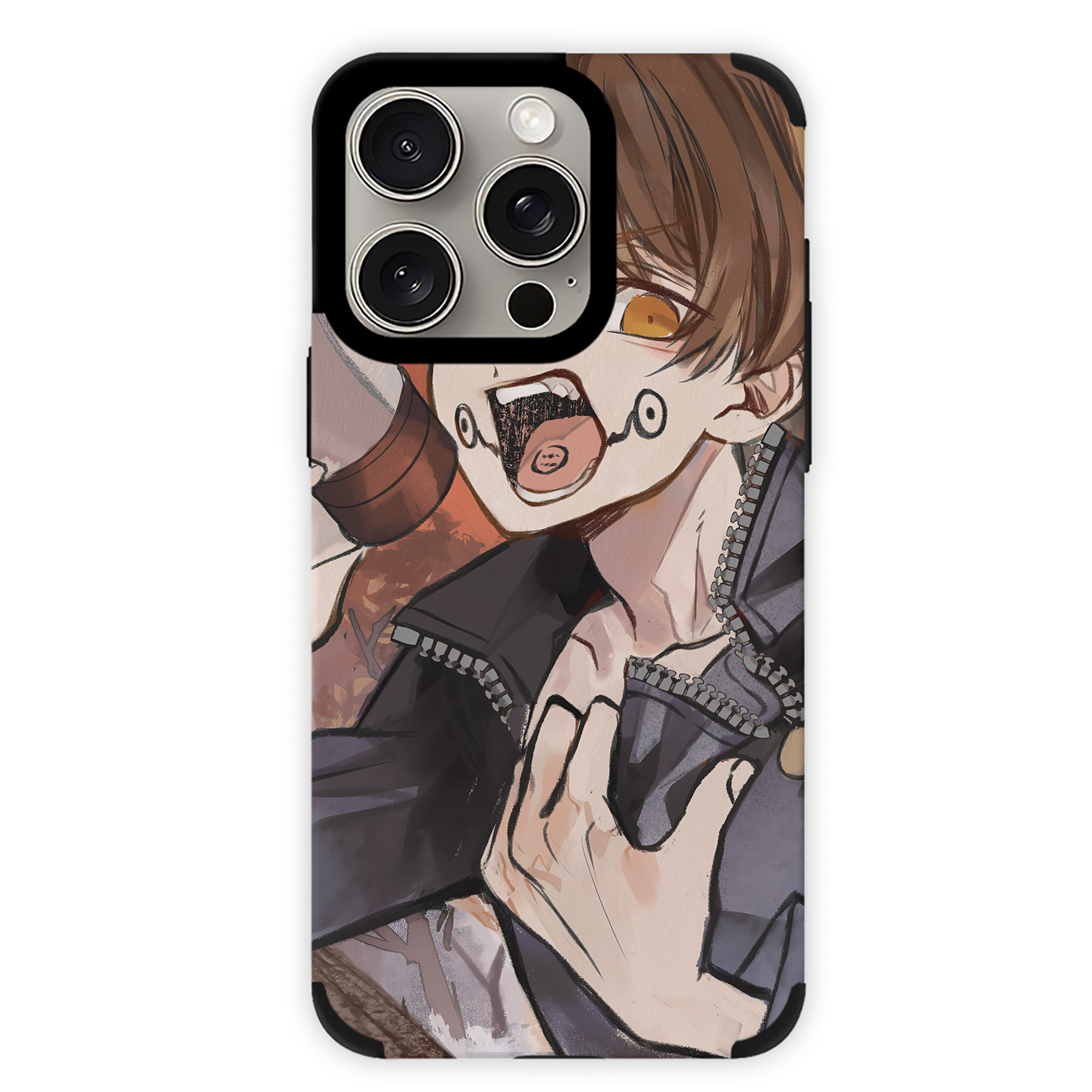 （画像用） 呪術廻戦 Jujutsu Kaisen 【iPhone15ProMax対応】 PUレザー スマホケース 耐衝撃＆黄変防止