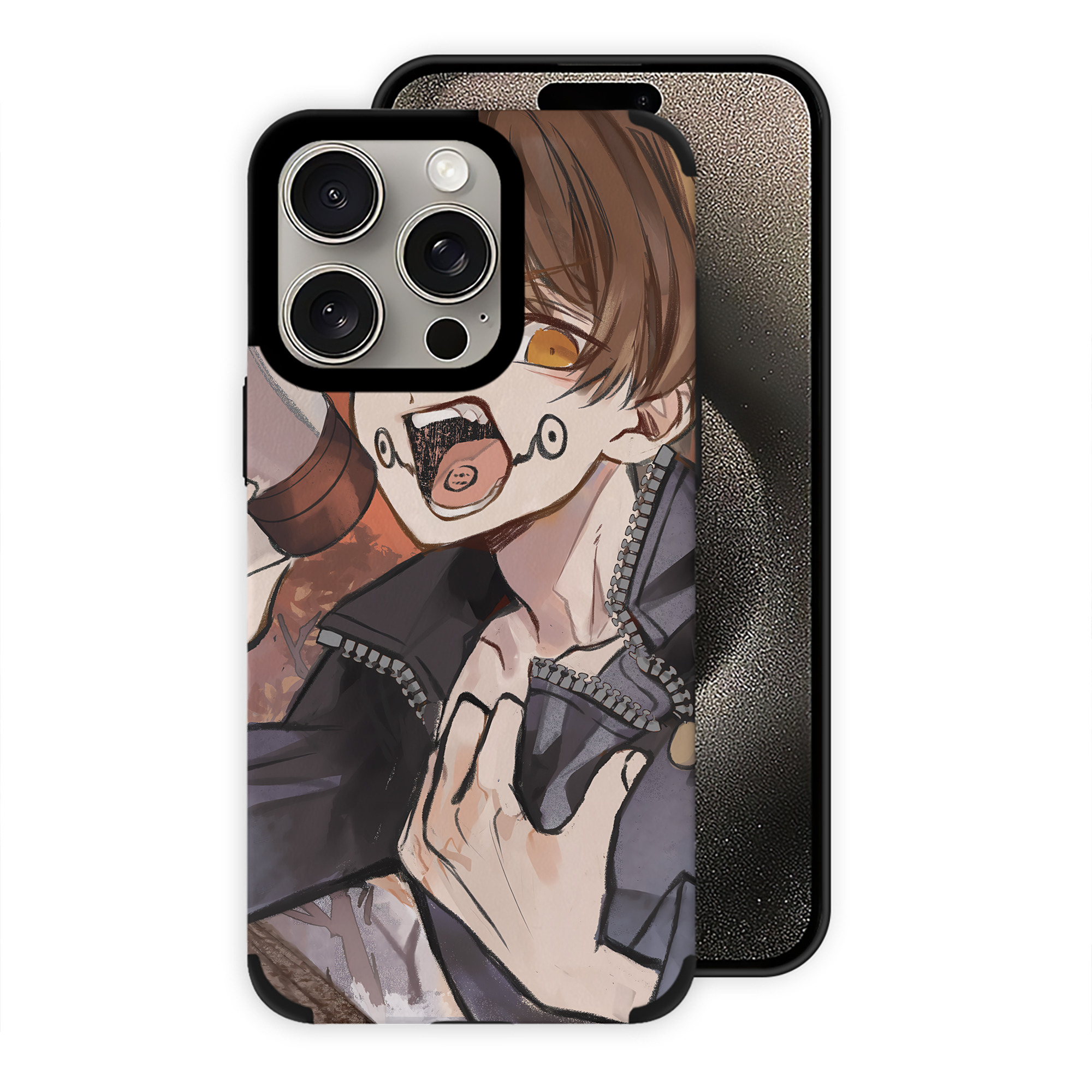 （画像用） 呪術廻戦 Jujutsu Kaisen 【iPhone15ProMax対応】 PUレザー スマホケース 耐衝撃＆黄変防止
