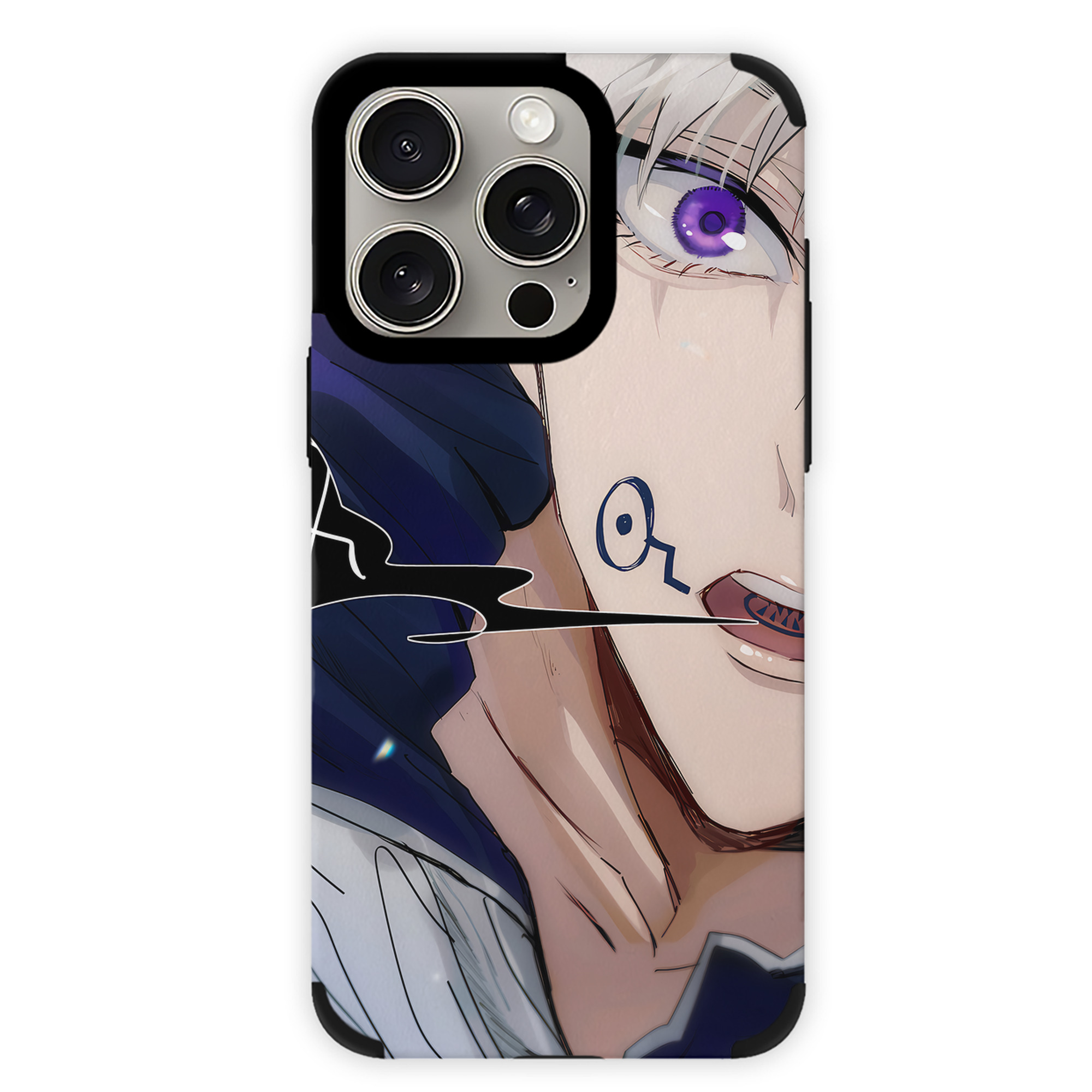 （画像用） 呪術廻戦 Jujutsu Kaisen 【iPhone15ProMax対応】 PUレザー スマホケース 耐衝撃＆黄変防止