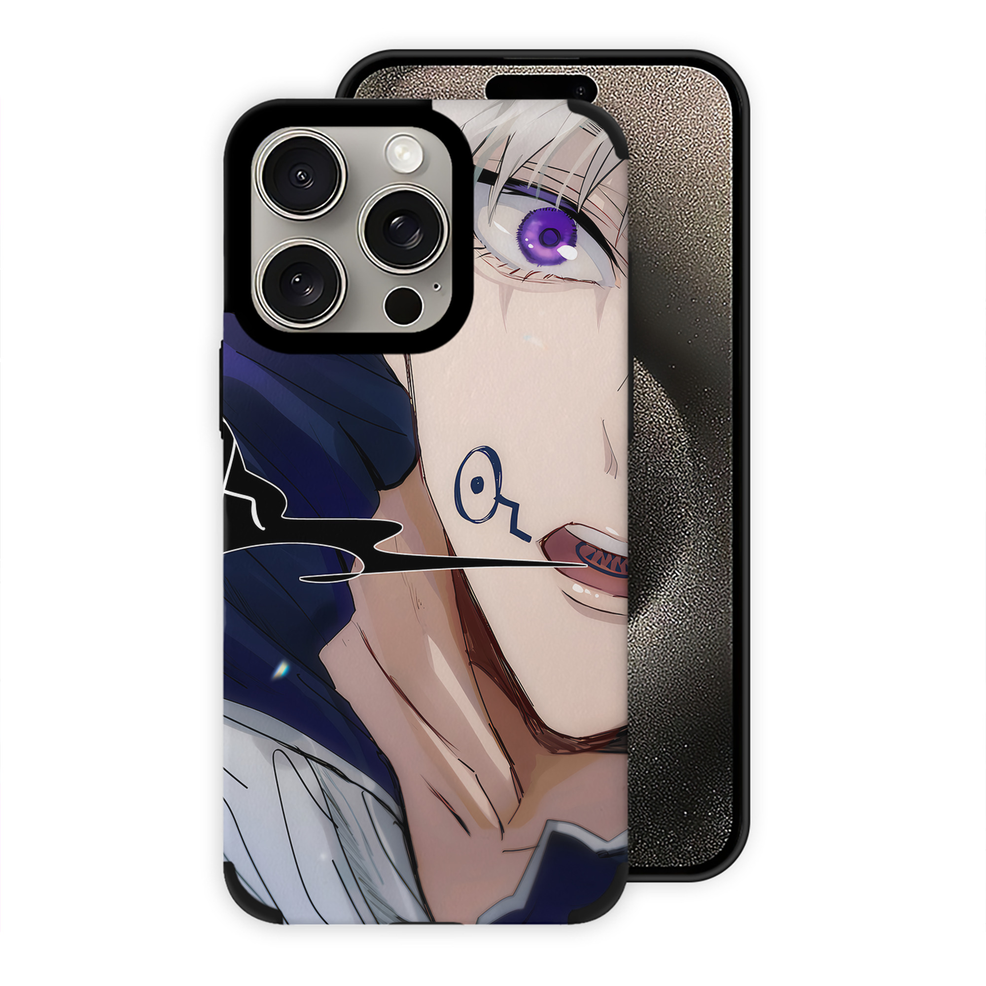 （画像用） 呪術廻戦 Jujutsu Kaisen 【iPhone15ProMax対応】 PUレザー スマホケース 耐衝撃＆黄変防止