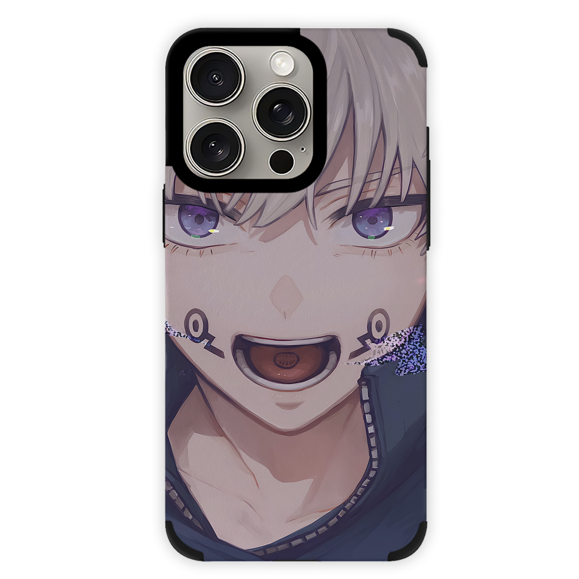 （画像用） 呪術廻戦 Jujutsu Kaisen 【iPhone15ProMax対応】 PUレザー スマホケース 耐衝撃＆黄変防止