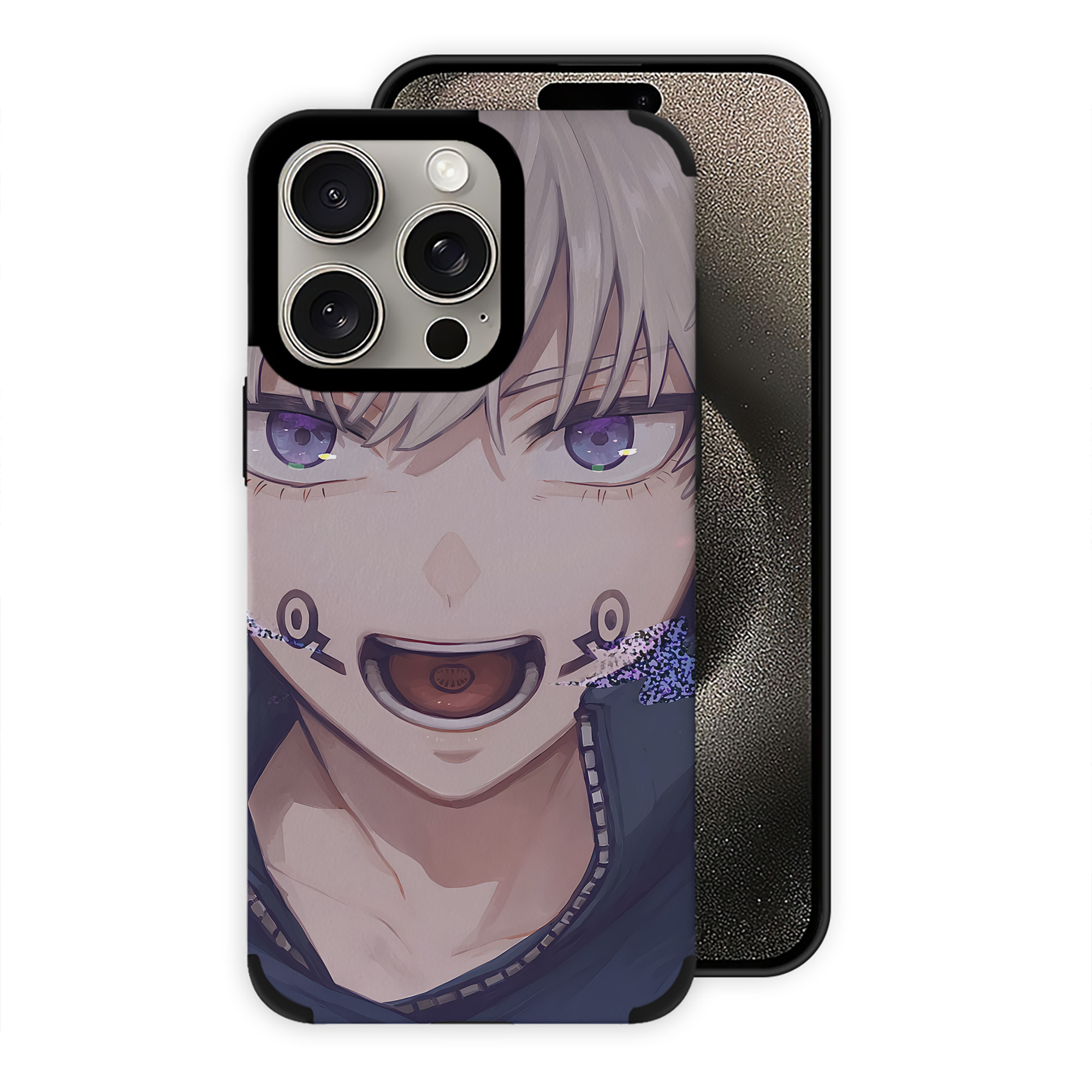 （画像用） 呪術廻戦 Jujutsu Kaisen 【iPhone15ProMax対応】 PUレザー スマホケース 耐衝撃＆黄変防止
