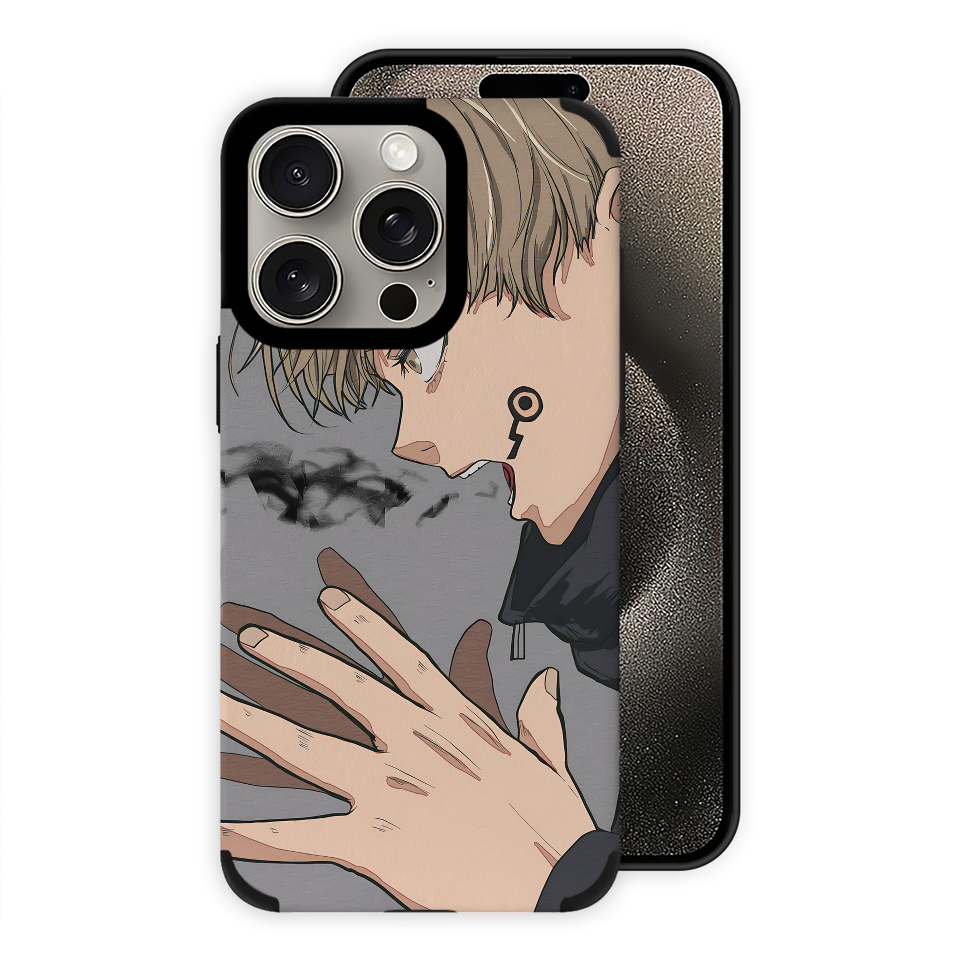 （画像用） 呪術廻戦 Jujutsu Kaisen 【iPhone15ProMax対応】 PUレザー スマホケース 耐衝撃＆黄変防止