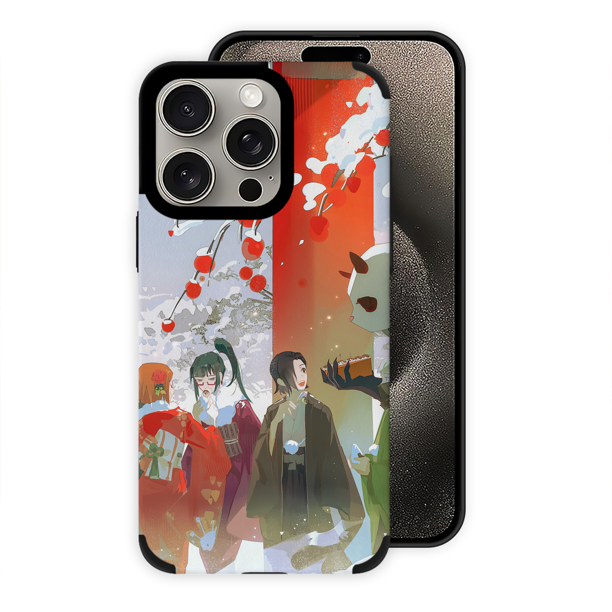 （画像用） 呪術廻戦 Jujutsu Kaisen 【iPhone15ProMax対応】 PUレザー スマホケース 耐衝撃＆黄変防止