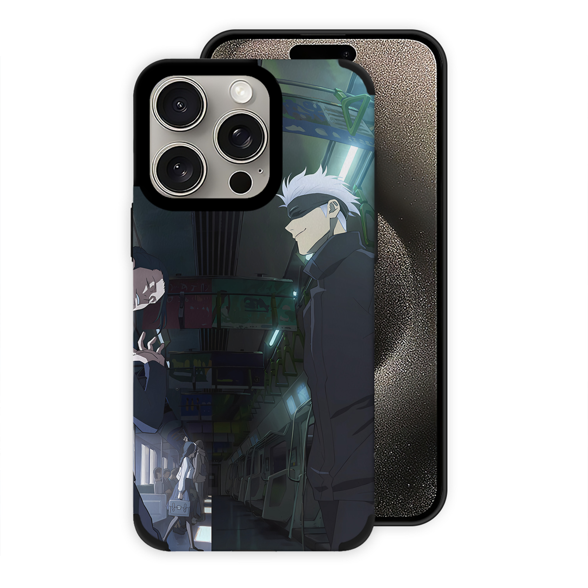 （画像用） 呪術廻戦 Jujutsu Kaisen 【iPhone15ProMax対応】 PUレザー スマホケース 耐衝撃＆黄変防止
